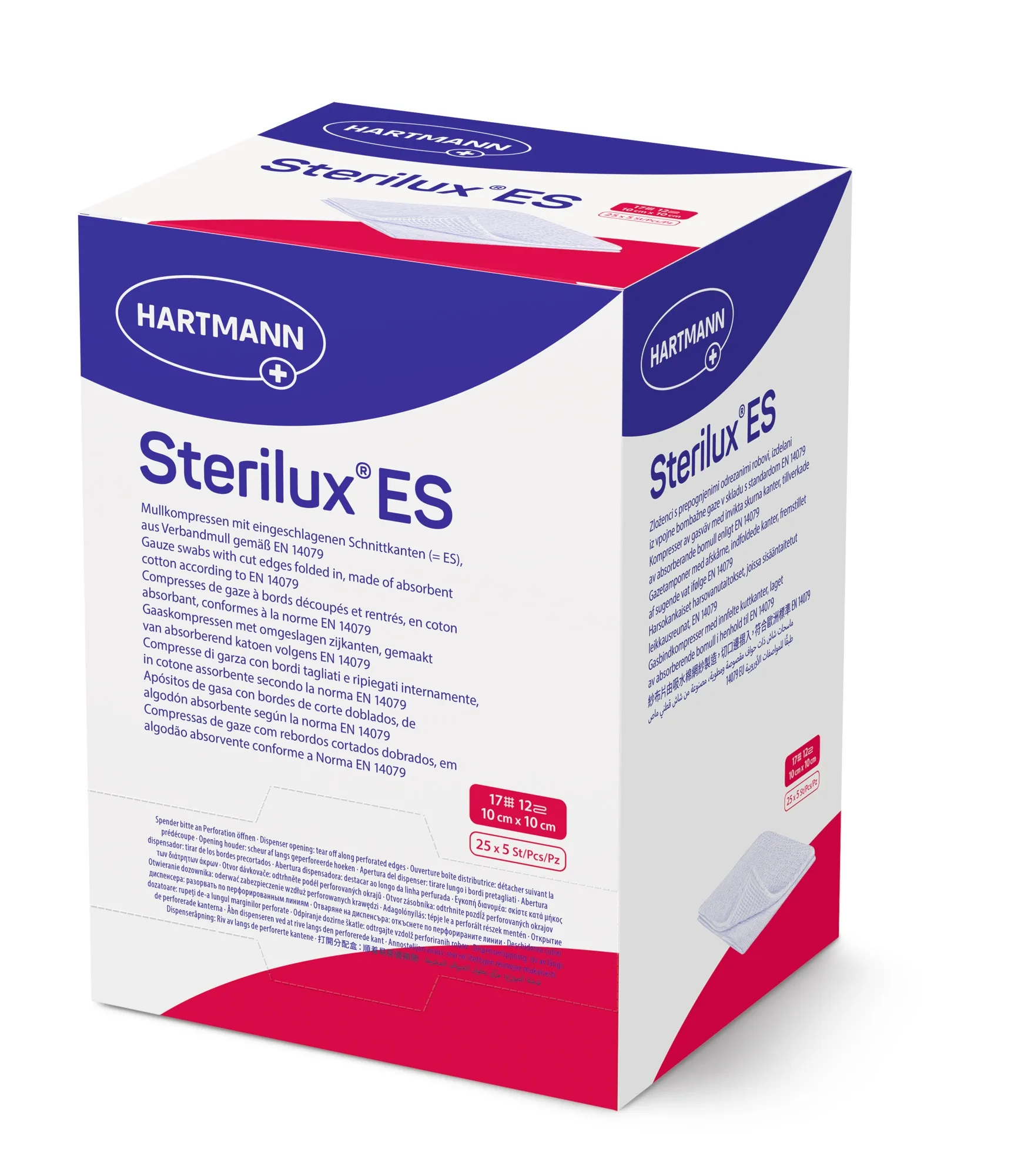 Sterilux ES sterilus marlinis tvarstis 10 x 10 cm, 25 vnt. -  