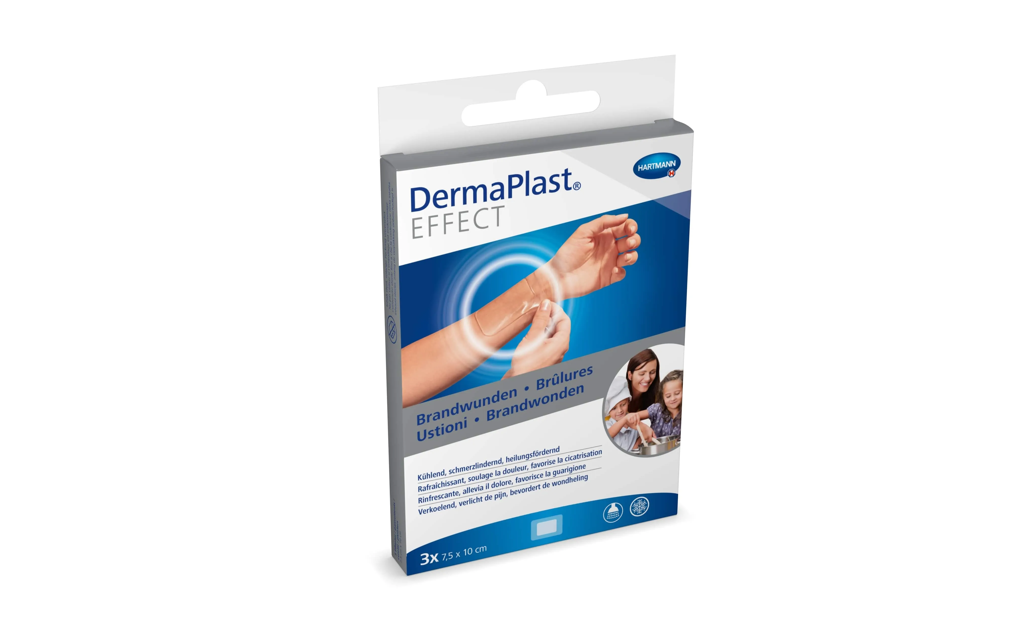 HARTMANN pleistras nudegimams DERMAPLAST EFFECT, 7.5 x 10cm, N3 -  