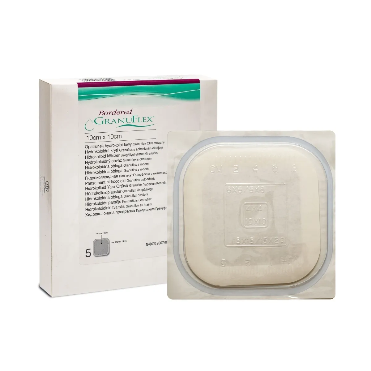 Granuflex Bordered tvarstis 10x10 N5 -  