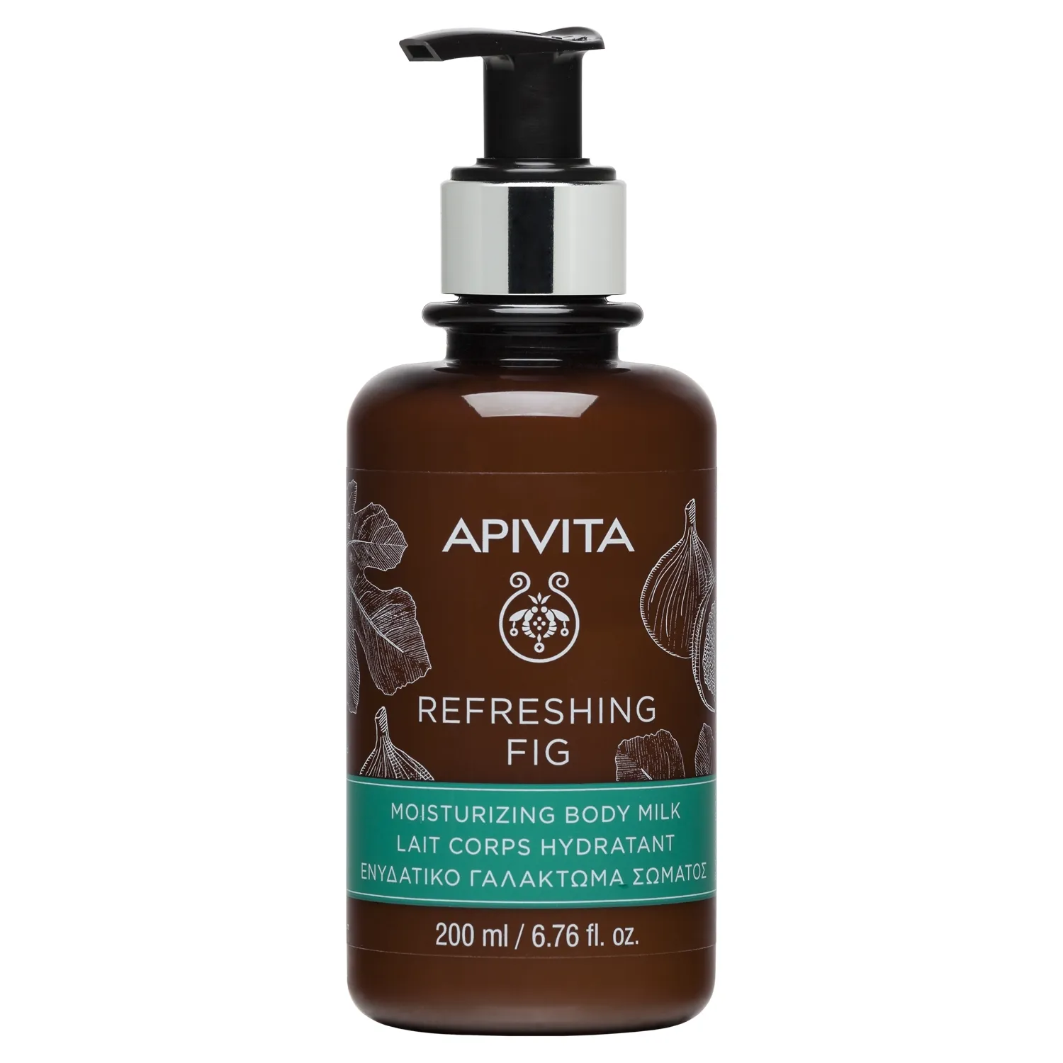 APIVITA pienelis kūnui su figomis, gaivinamasis, 200ml -  