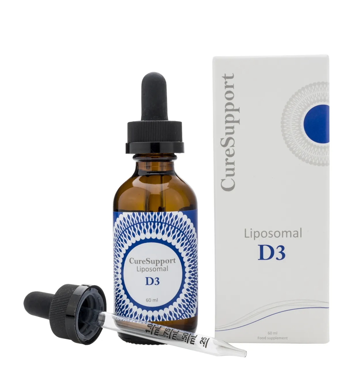 CURESUPPORT skystas vitaminas D3 2000TV liposomose, 60ml -  