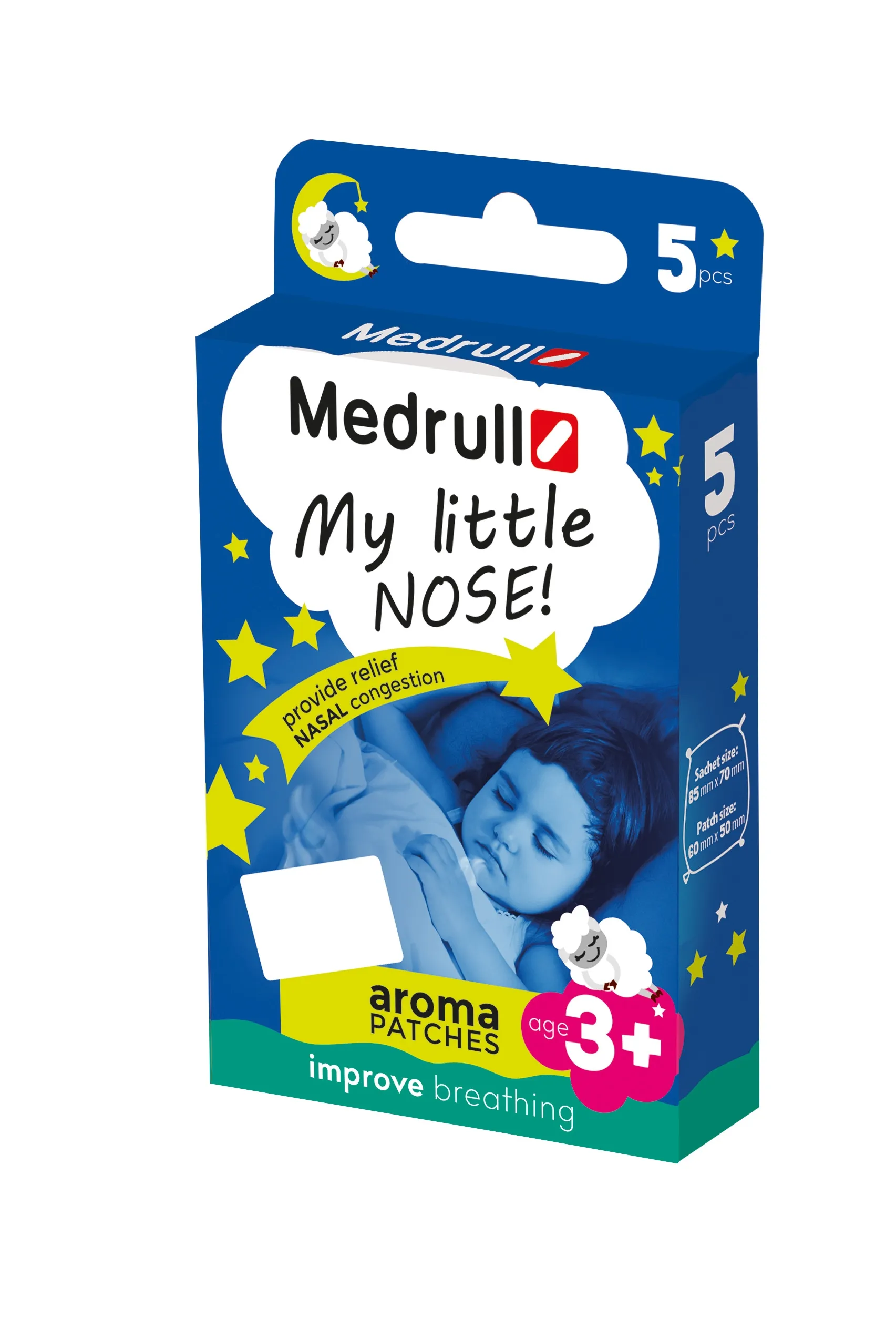 MEDRULL kvėpavimo pleistras MY LITTLE NOSE, N5 -  