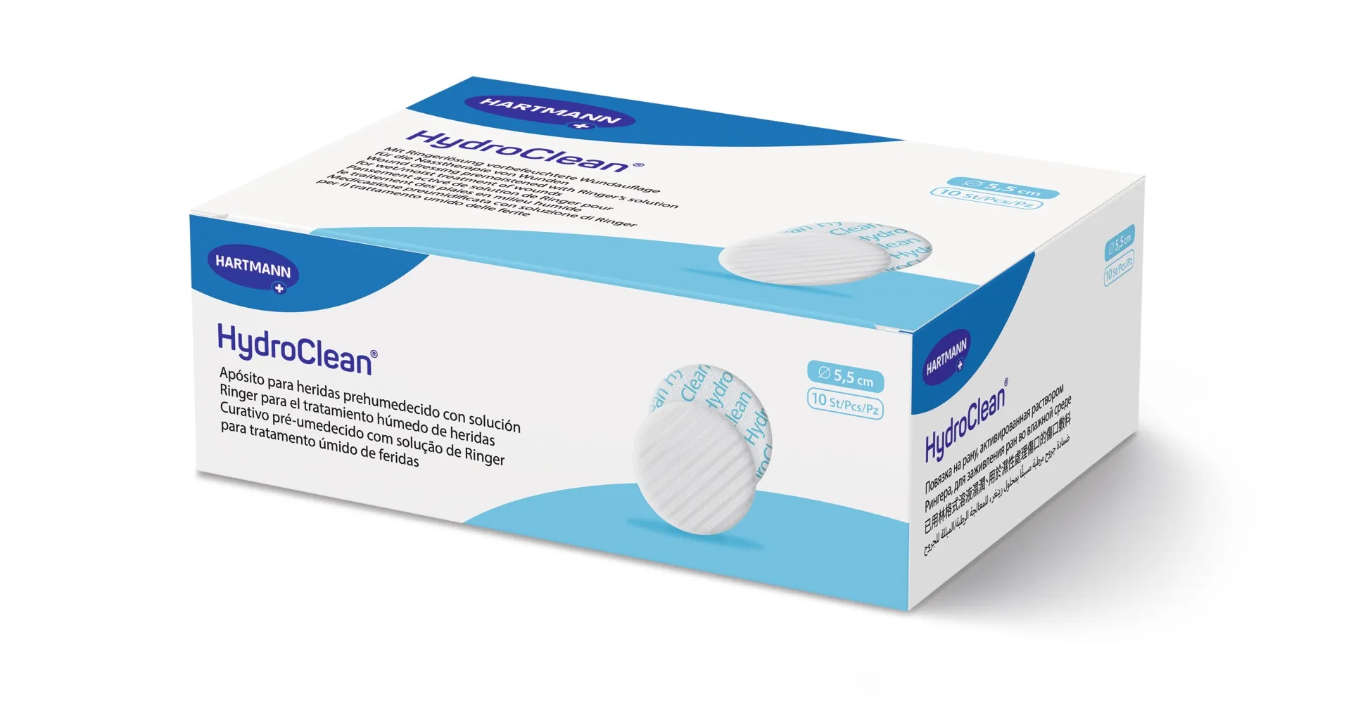 HYDROCLEAN ADVANCE tvarstis su Ringerio tirpalu Ø 5,5cm, 10 vnt. -  