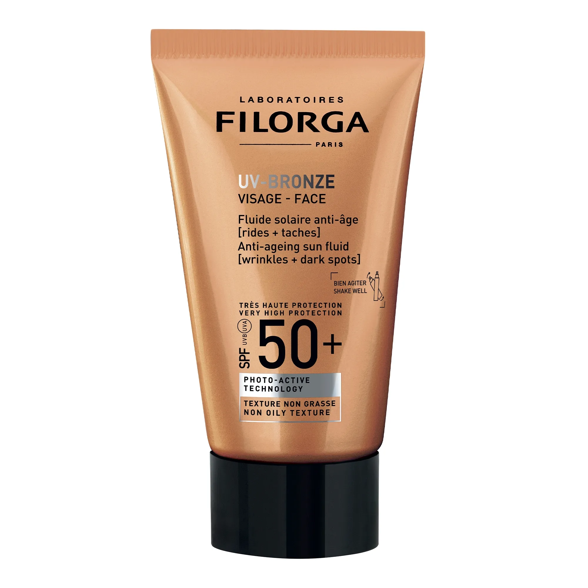 FILORGA apsauginis veido kremas nuo saulės UV-BRONZE FACE SPF50+, 40ml -  