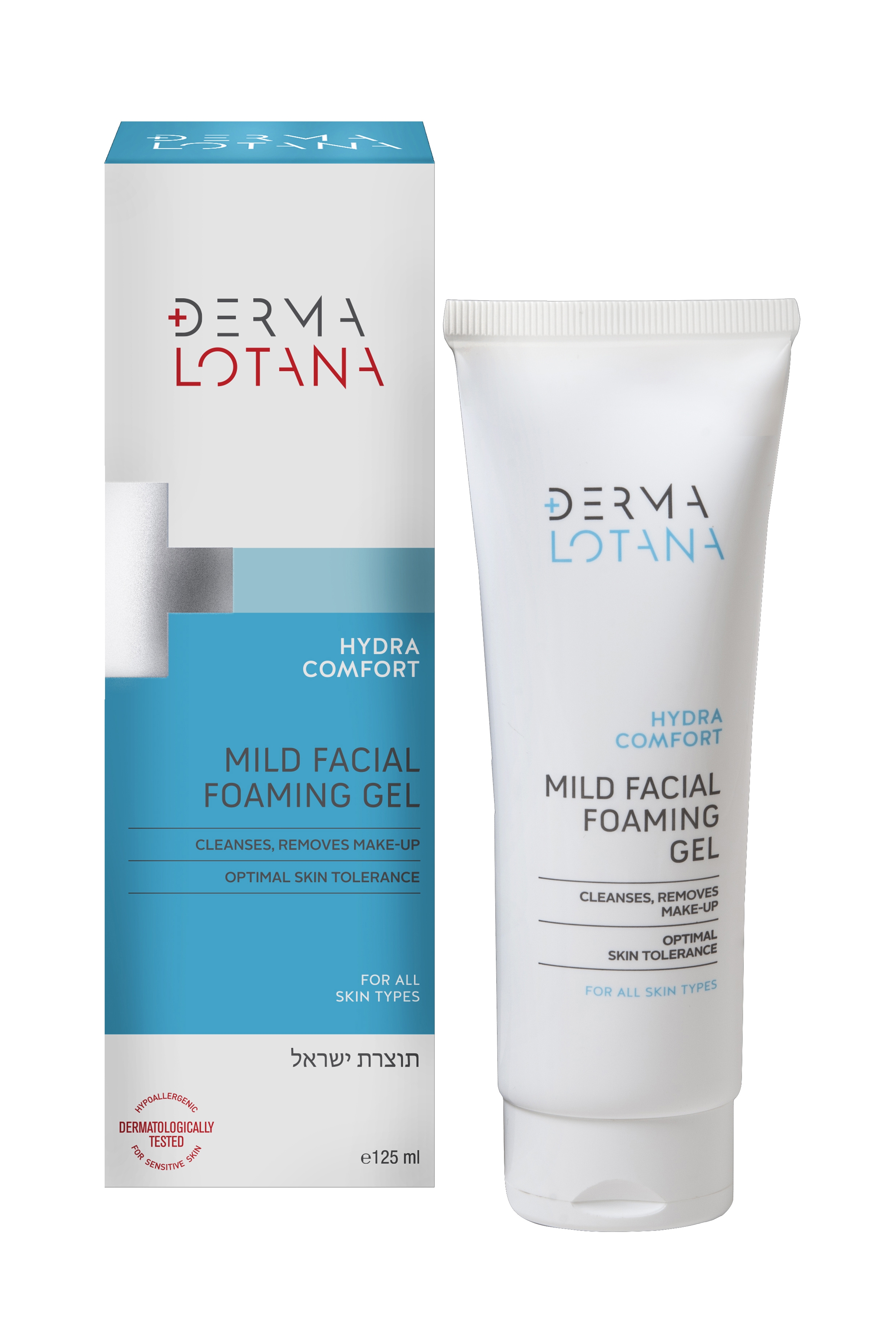DERMALOTANA švelnus putojantis veido prausiklis HYDRA COMFORT, 125ml -  