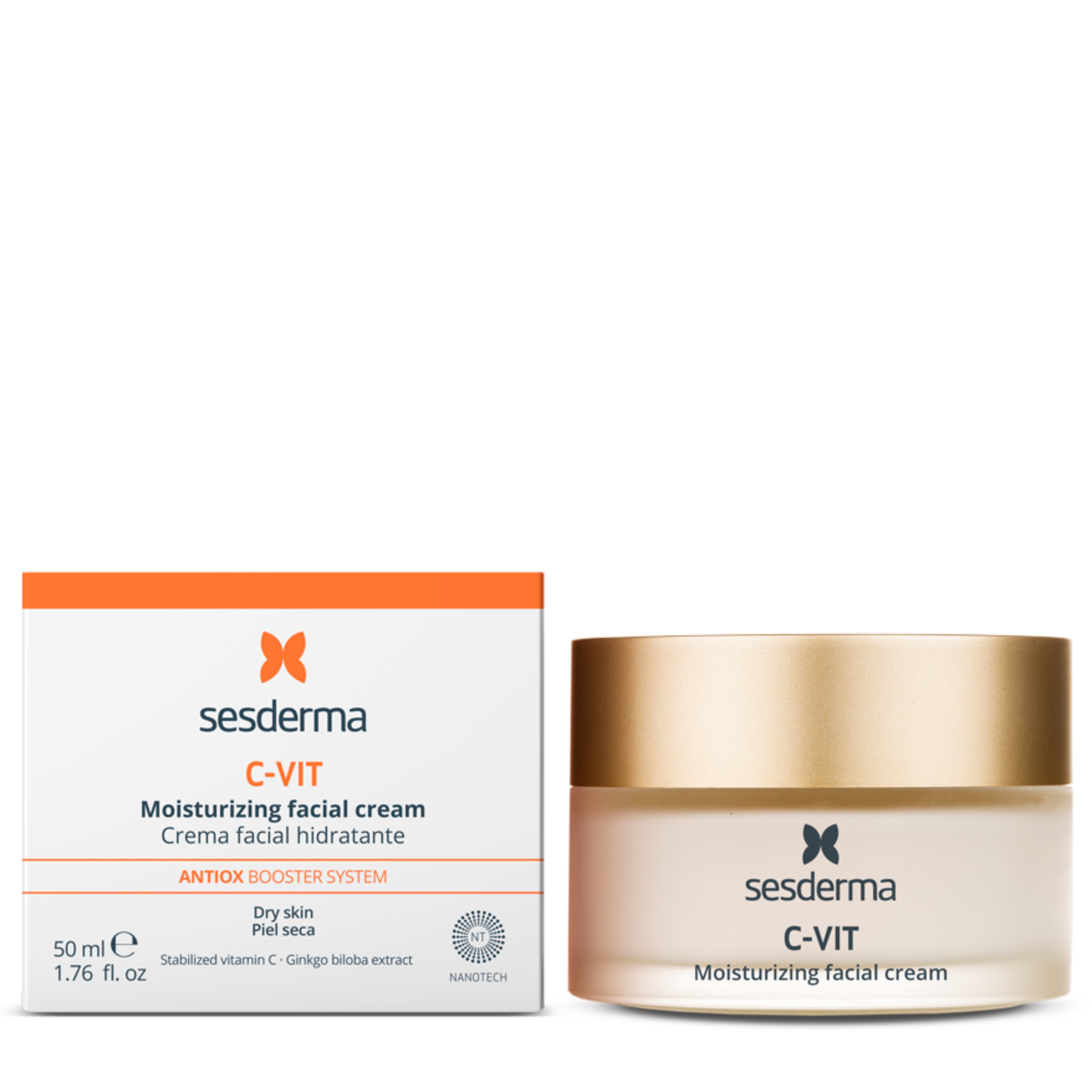 SESDERMA drėkinamasis veido kremas C-VIT, 50ml -  
