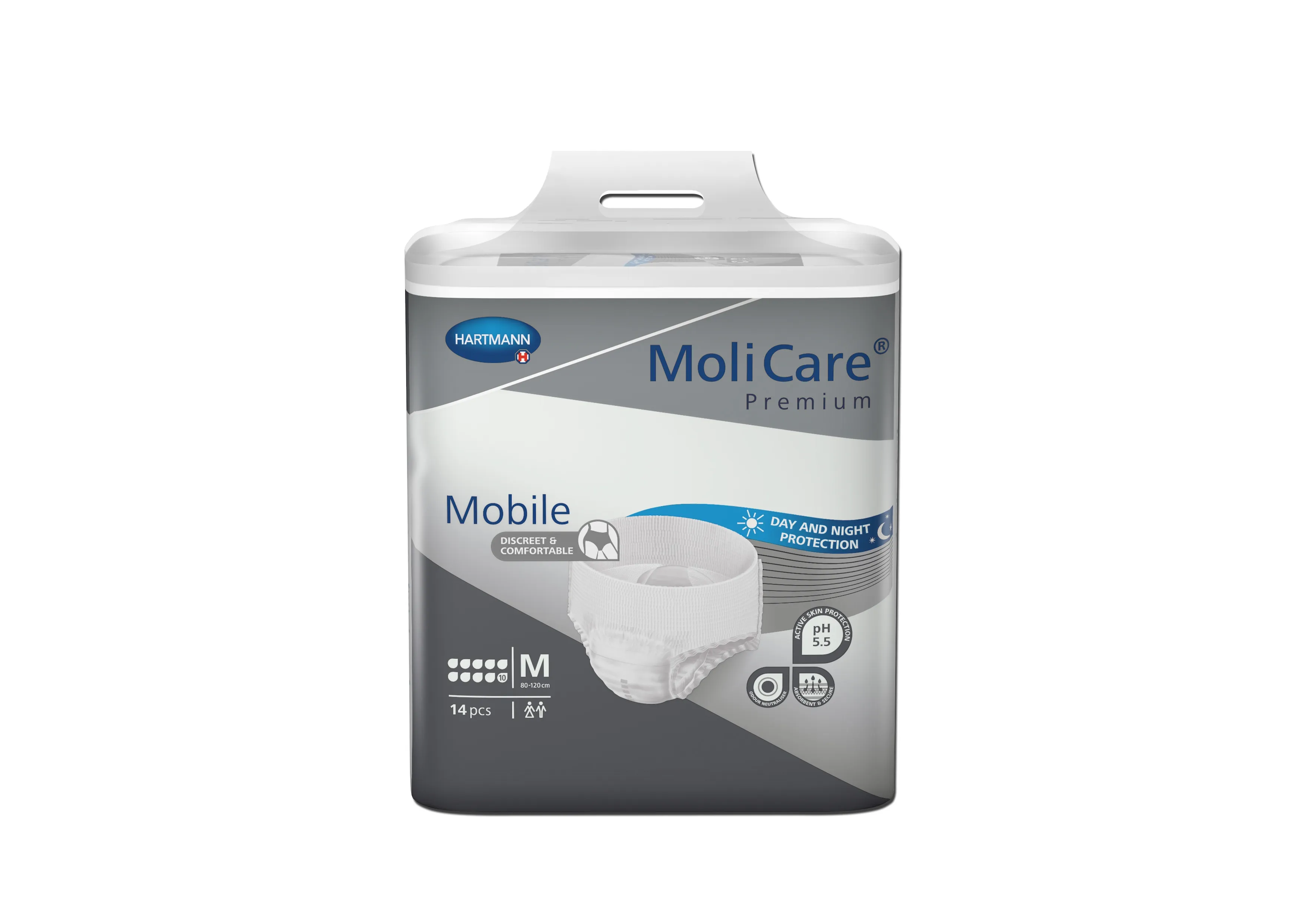 MOLICARE MOBILE, sauskelnės-kelnaitės 10 lašų, M, 14 vnt. -  