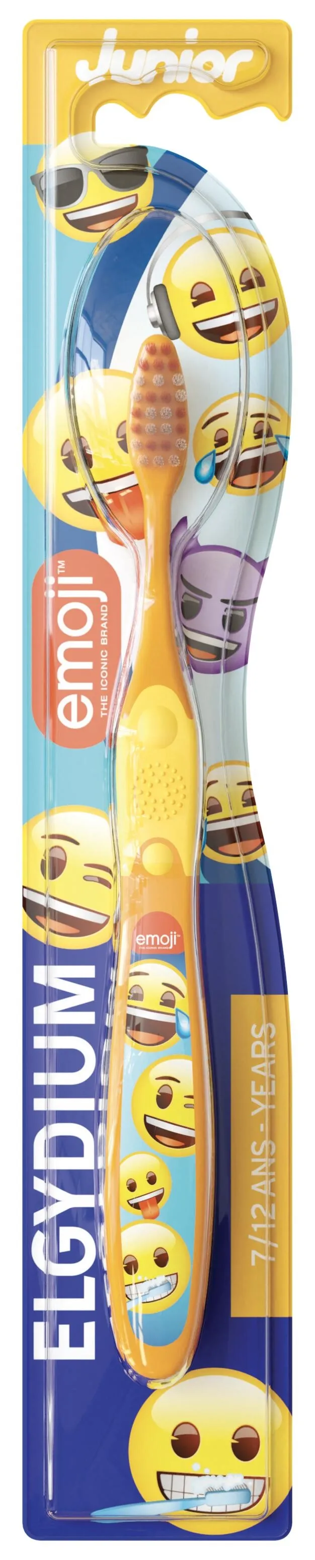 ELGYDIUM JUNIOR Emoji dantų šepetėlis vaikams, 7–12 m. -  
