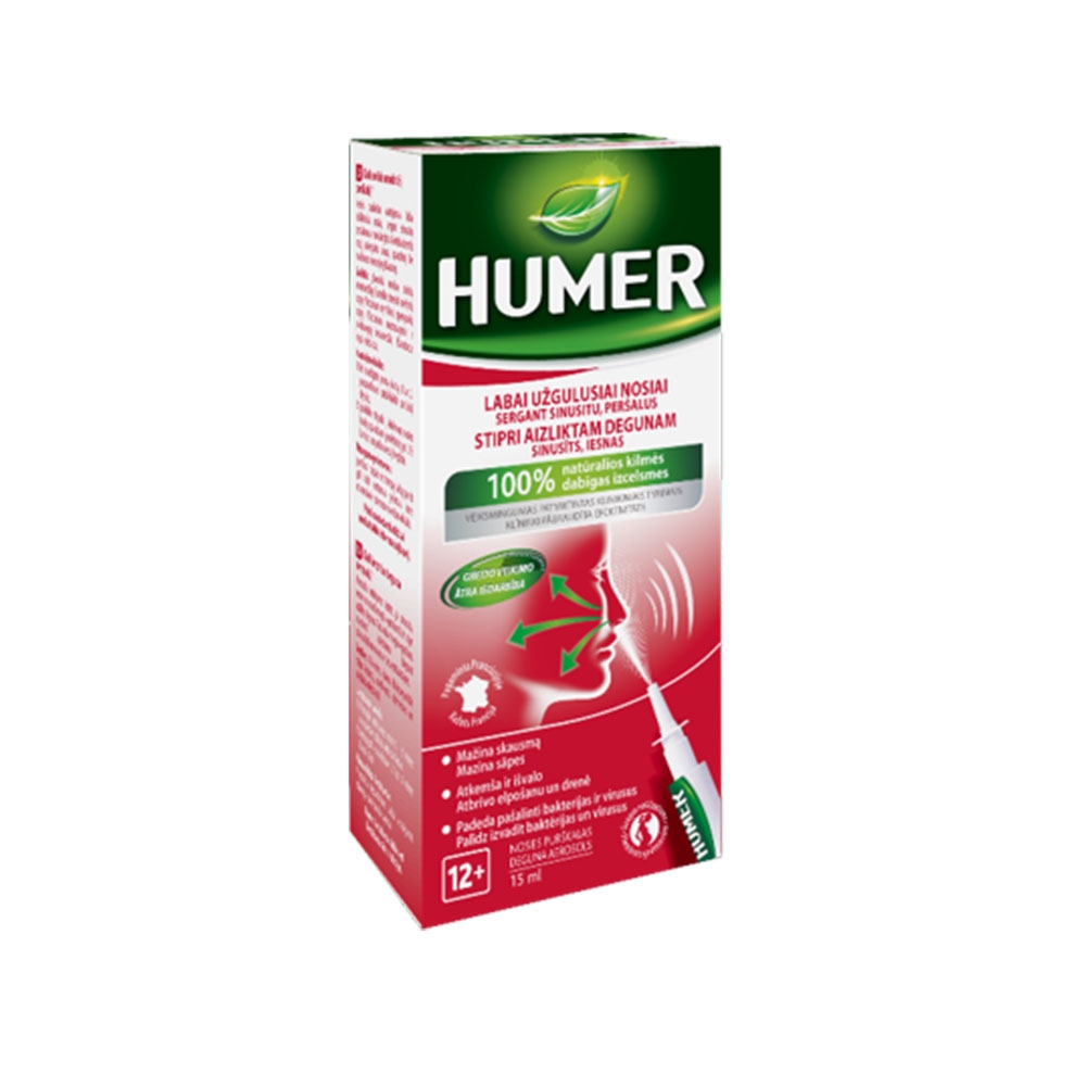 HUMER nosies purškalas sinusitui, 15ml -  