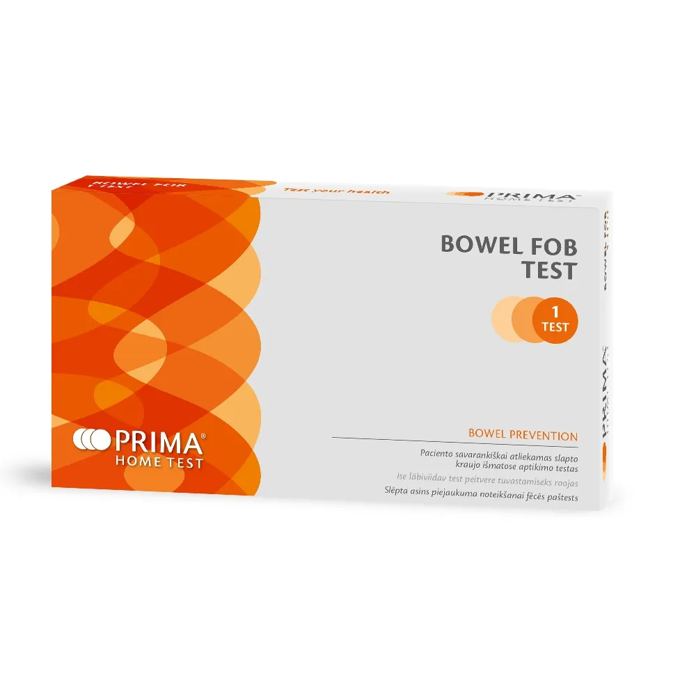 PRIMA® Testas slaptam žarnyno kraujui aptikti išmatose BOWEL FOB, N1 -  