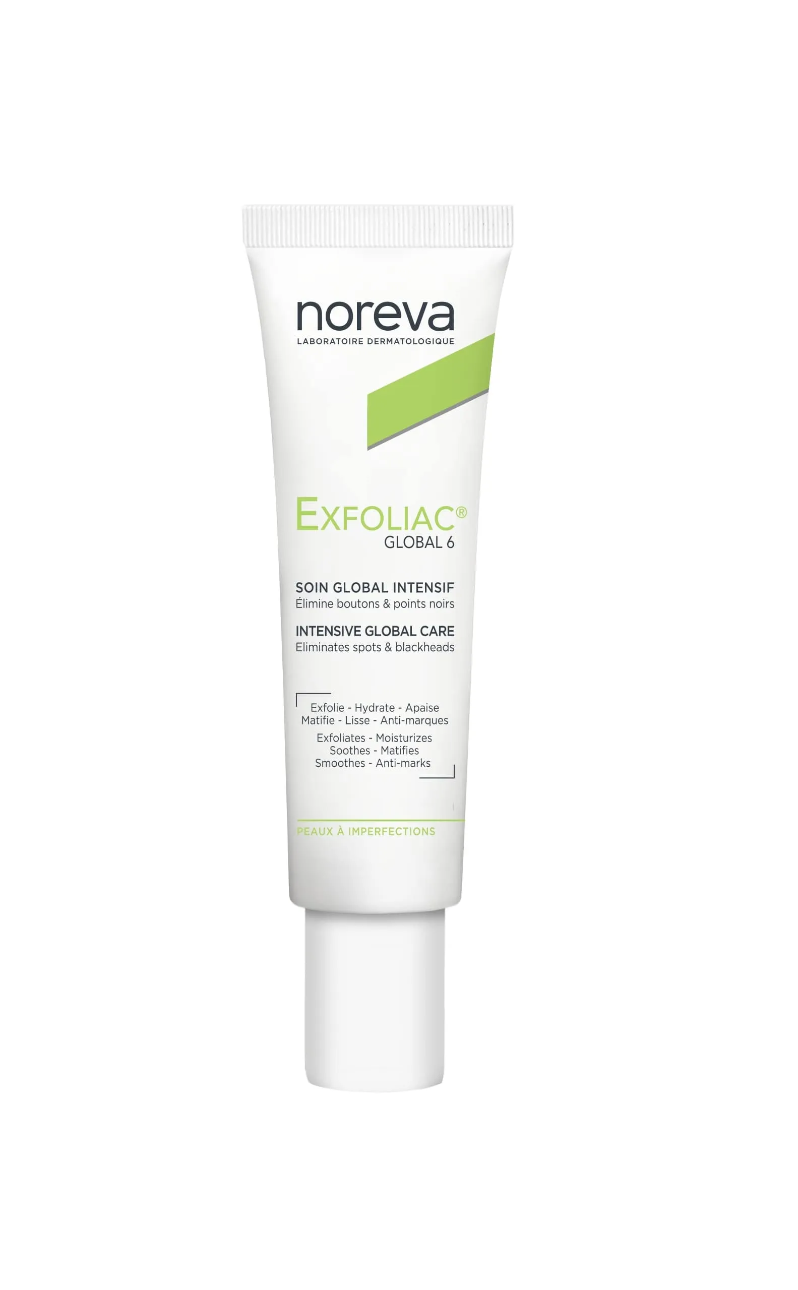 NOREVA kremas nuo spuogų GLOBAL 6 EXFOLIAC, 30ml -  