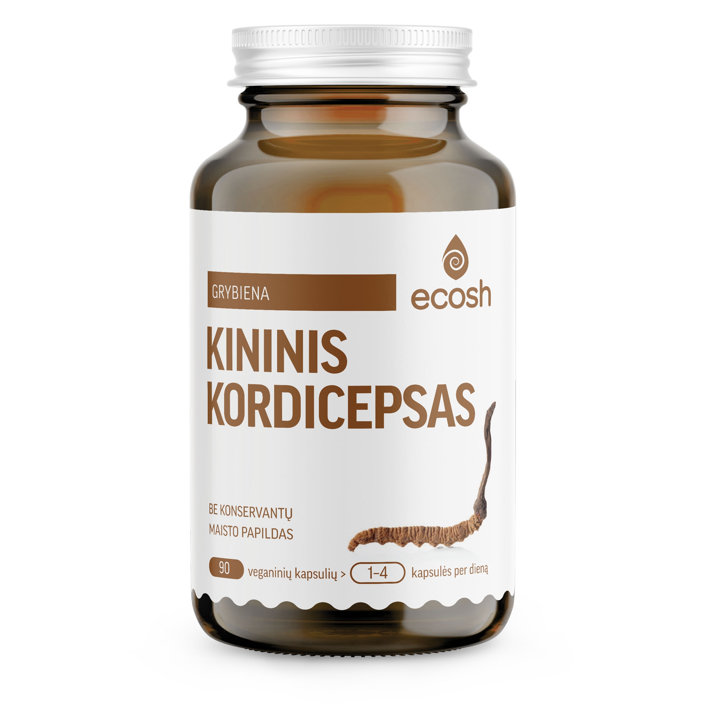 ECOSH Kininis Kordicepsas, 90 kapsulių -  