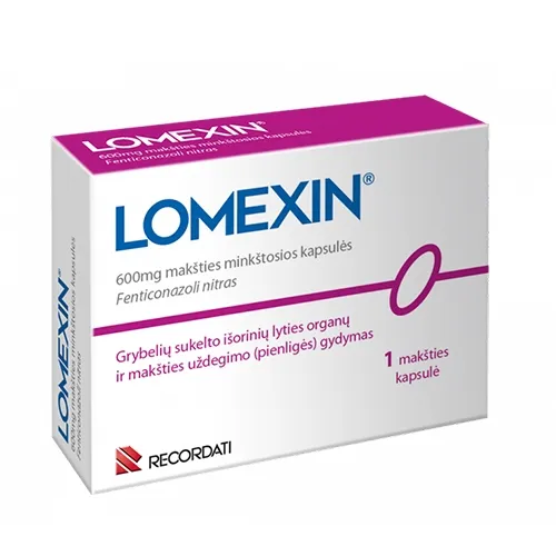 Lomexin 600mg makšties minkštosios kapsulės N1 -  