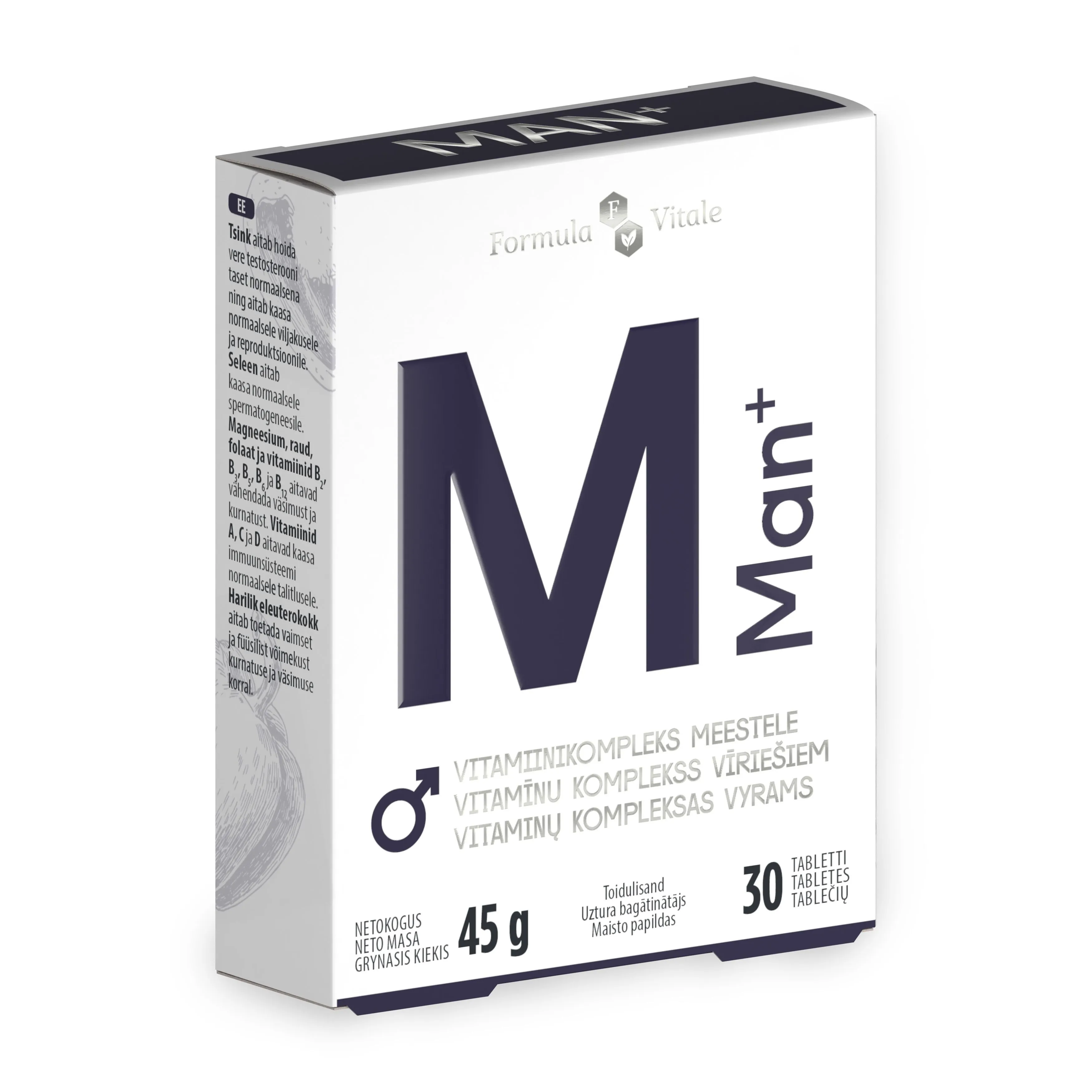 FORMULA VITALE  MAN+, tabletės N30 -  