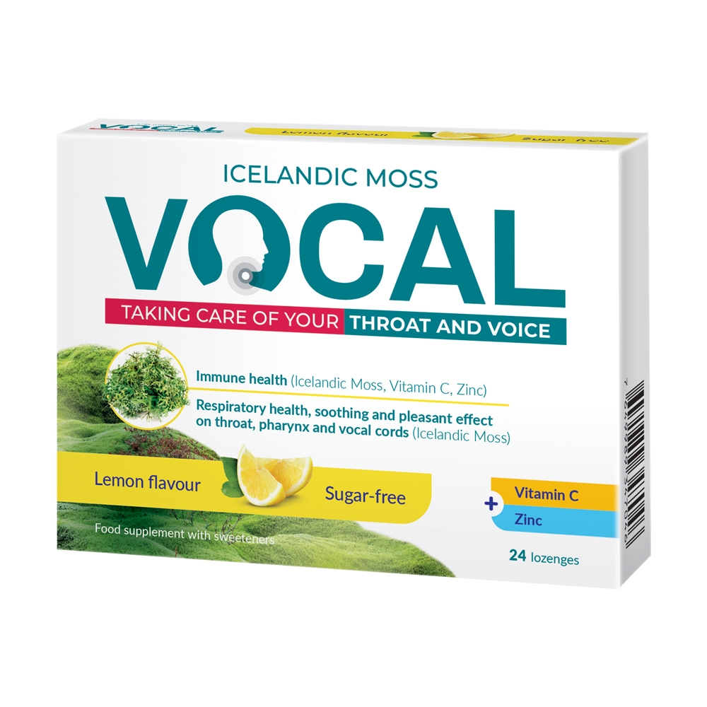 VOCAL citrinų skonio, 24 pastilės -  