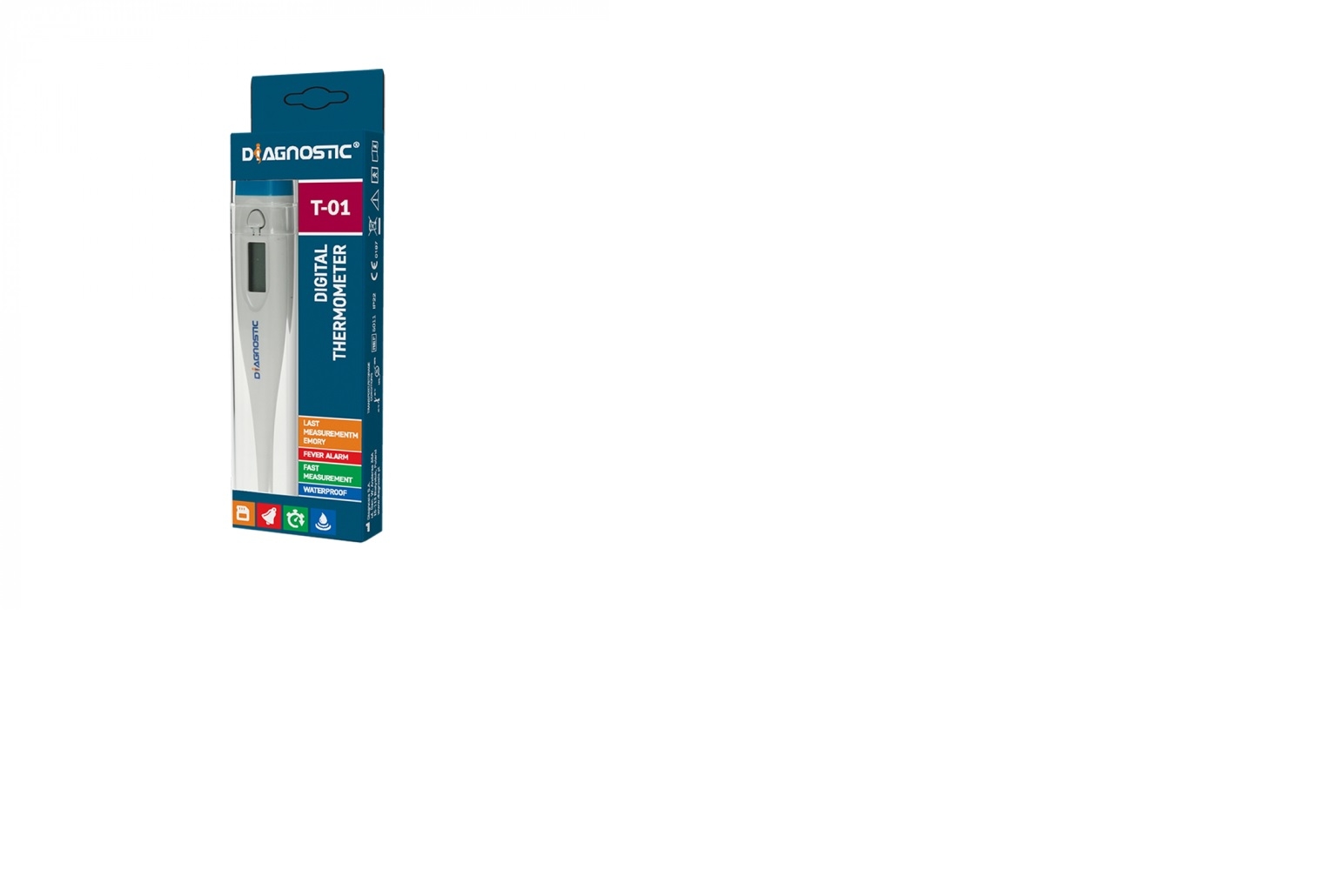 Diagnosis skaitmeninis termometras DIAGNOSTIC T-01, 1vnt -  