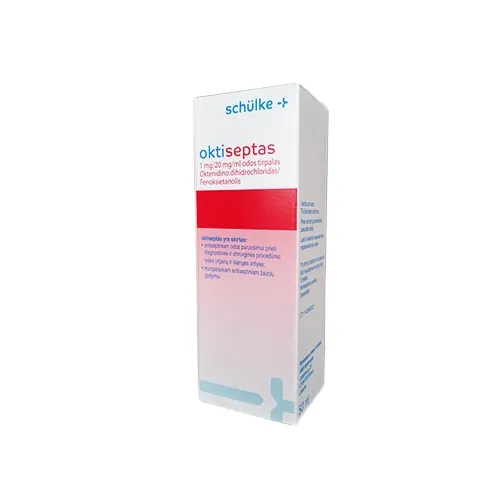 oktiseptas 1mg/20mg/ml odos tirpalas su purškalo pompa 50ml -  4