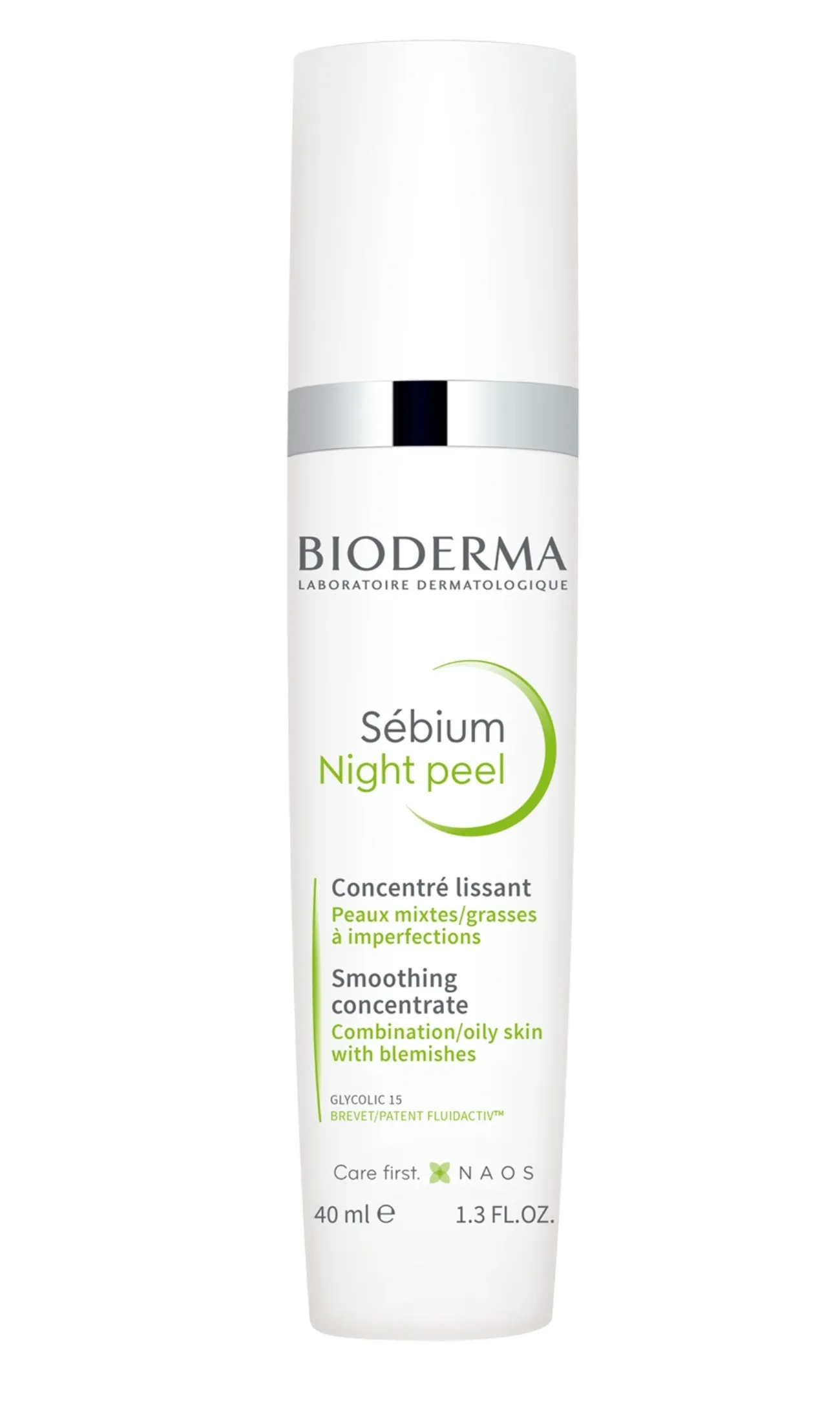BIODERMA koncentratas riebiai ir mišriai odai SEBIUM NIGHT PEEL, 40ml -  