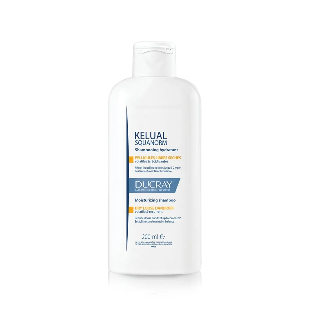 DUCRAY šamp.sausai pleiskanojančiai galvos odai KELUAL SQUANORM,200ml -  