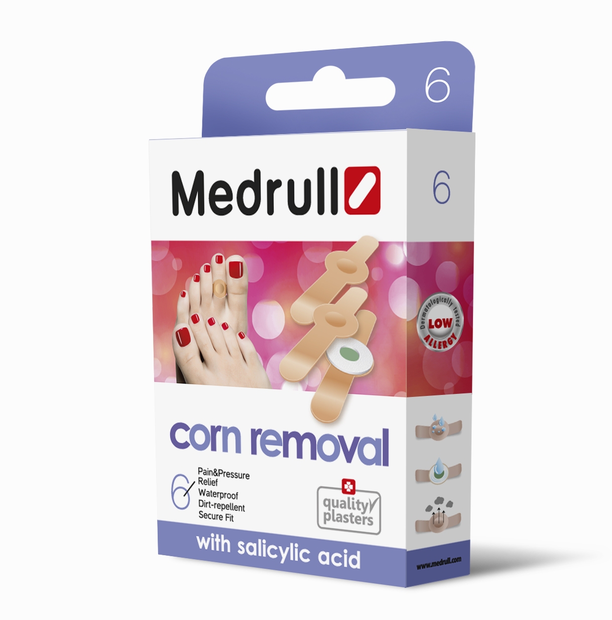 MEDRULL pleistras CORN REMOVAL, N6 -  
