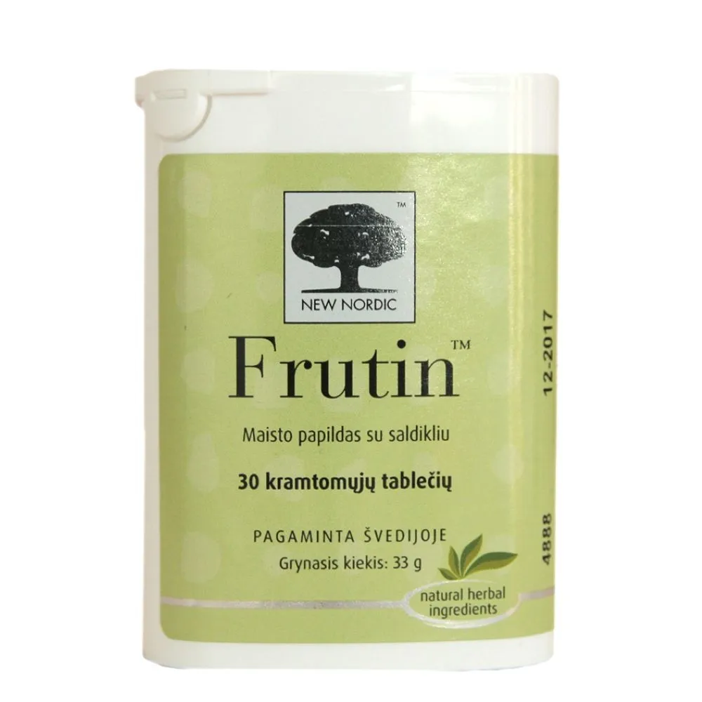 NEW NORDIC kramtomosios tabletės FRUTIN, N30 -  