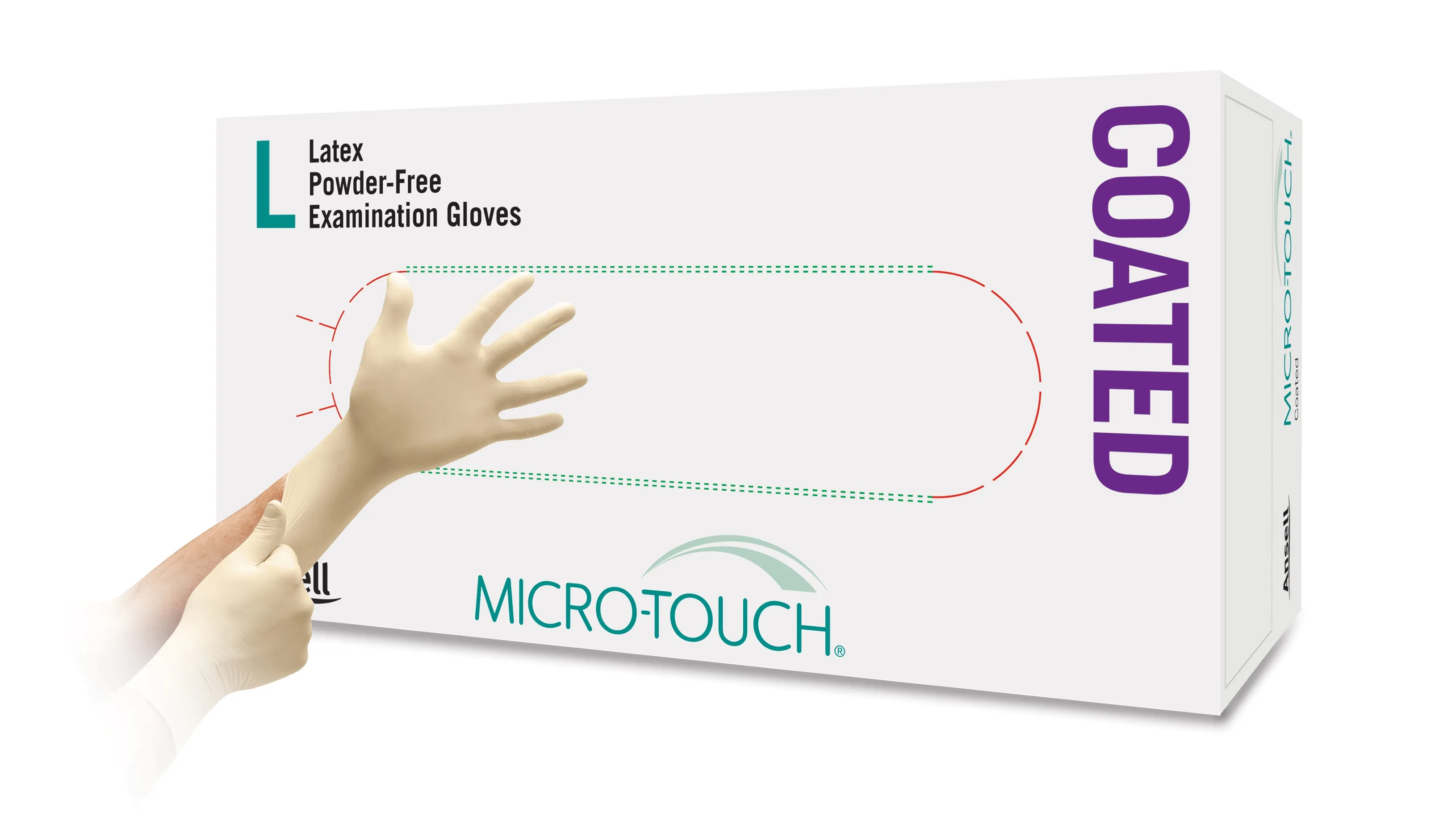 MICRO-TOUCH® nesterilios medicininės pirštinės COATED, L, N100 -  