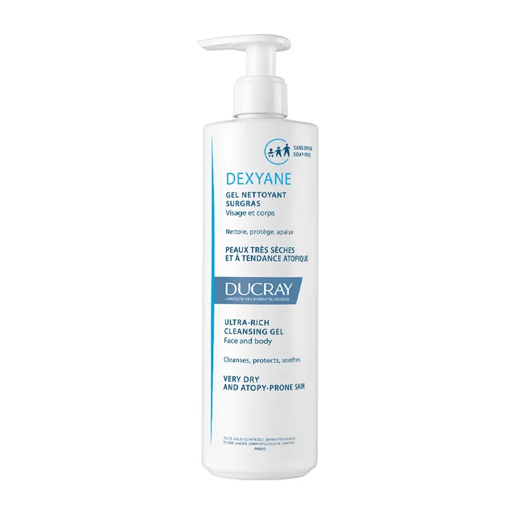 DUCRAY DEXYANE į atopinį dermatitą linkusios odos prausiklis, 400ml -  