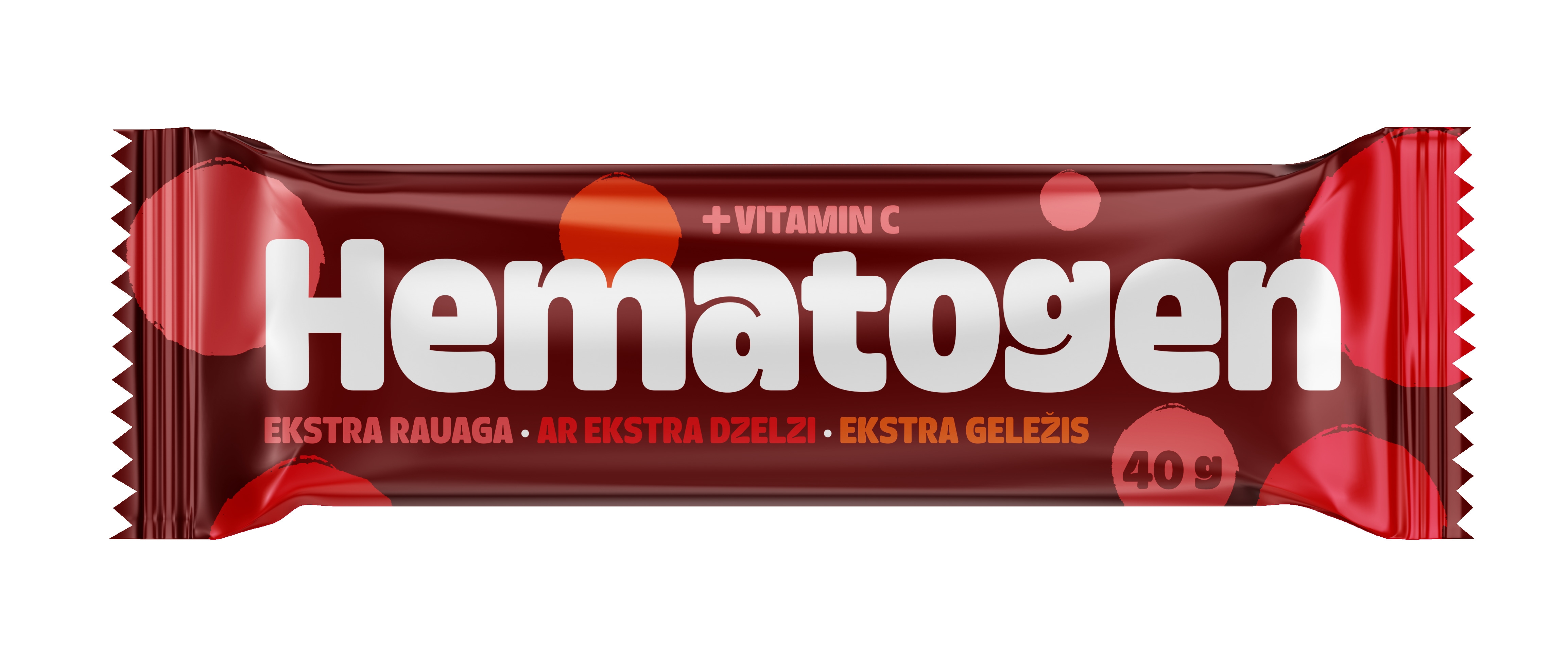 HEMATOGEN ekstra geležis ir vitaminas C, 40g -  
