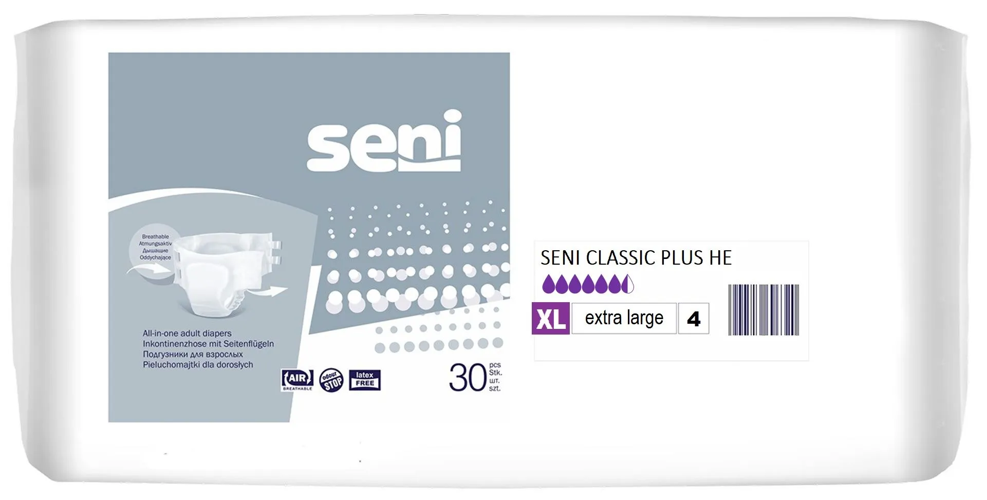 SENI Classic Plus XL sausk.suaug. HE N30 -  2