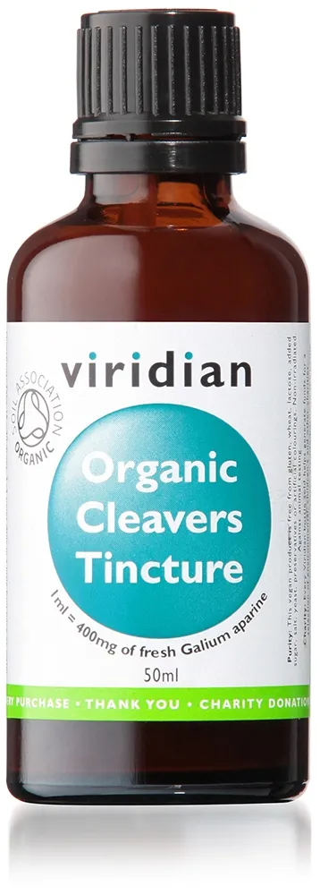 VIRIDIAN ORGANIC CLEAVERS TINCTURE, 50ml -  
