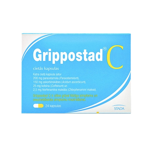 Grippostad C kietosios kapsulės N24 -  