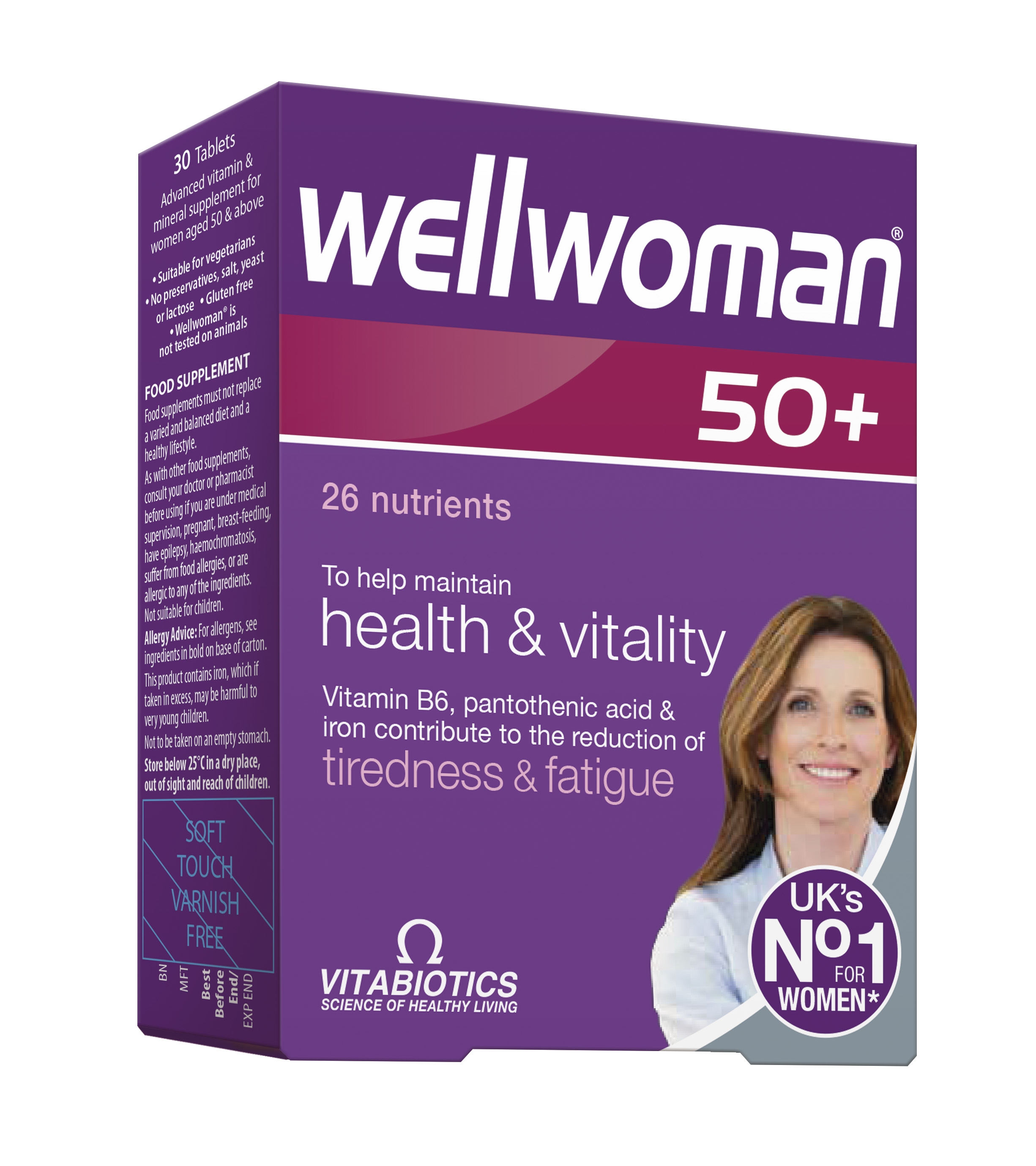 WELLWOMAN 50+, 30 tablečių -  