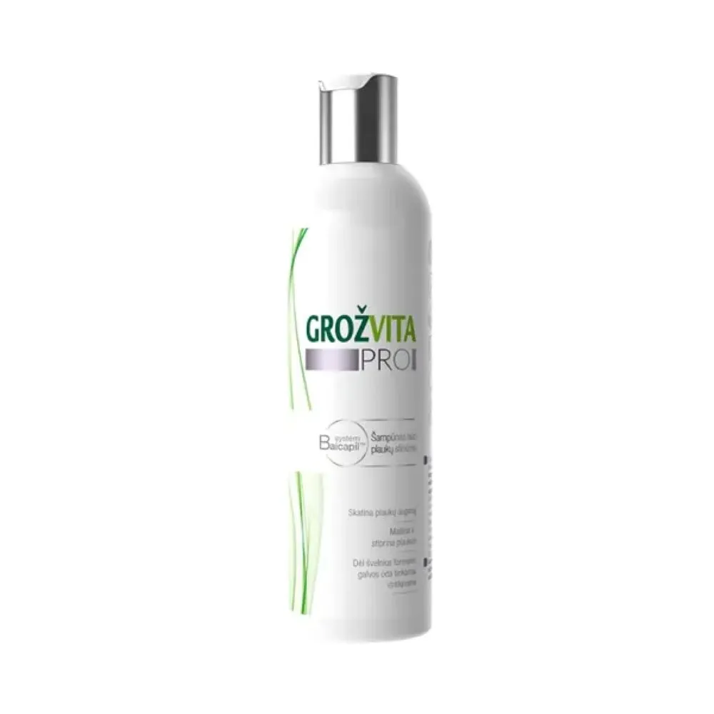GROŽVITA PRO šampūnas nuo plaukų slinkimo, 200ml -  