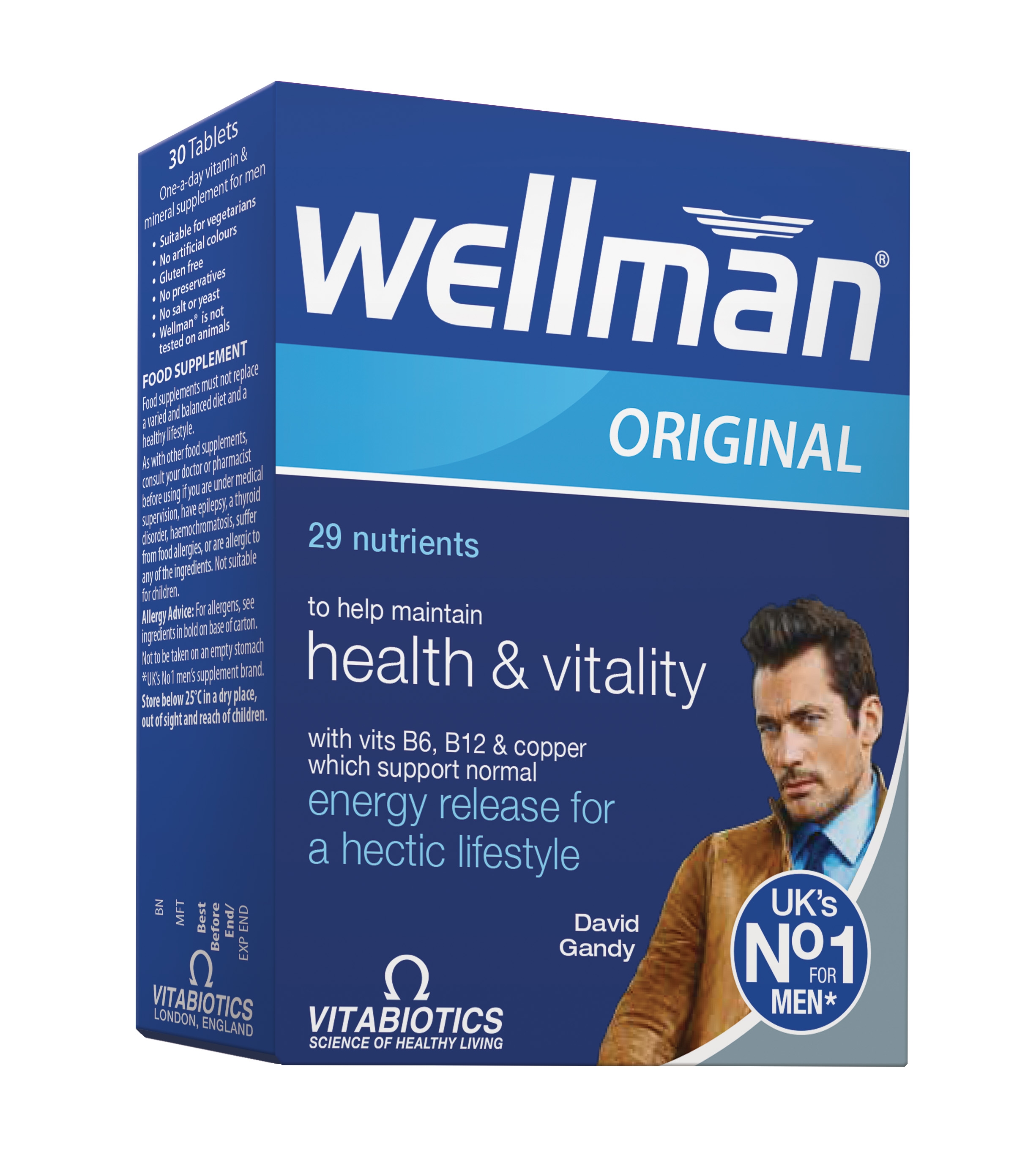 WELLMAN ORIGINAL, 30 tablečių -  