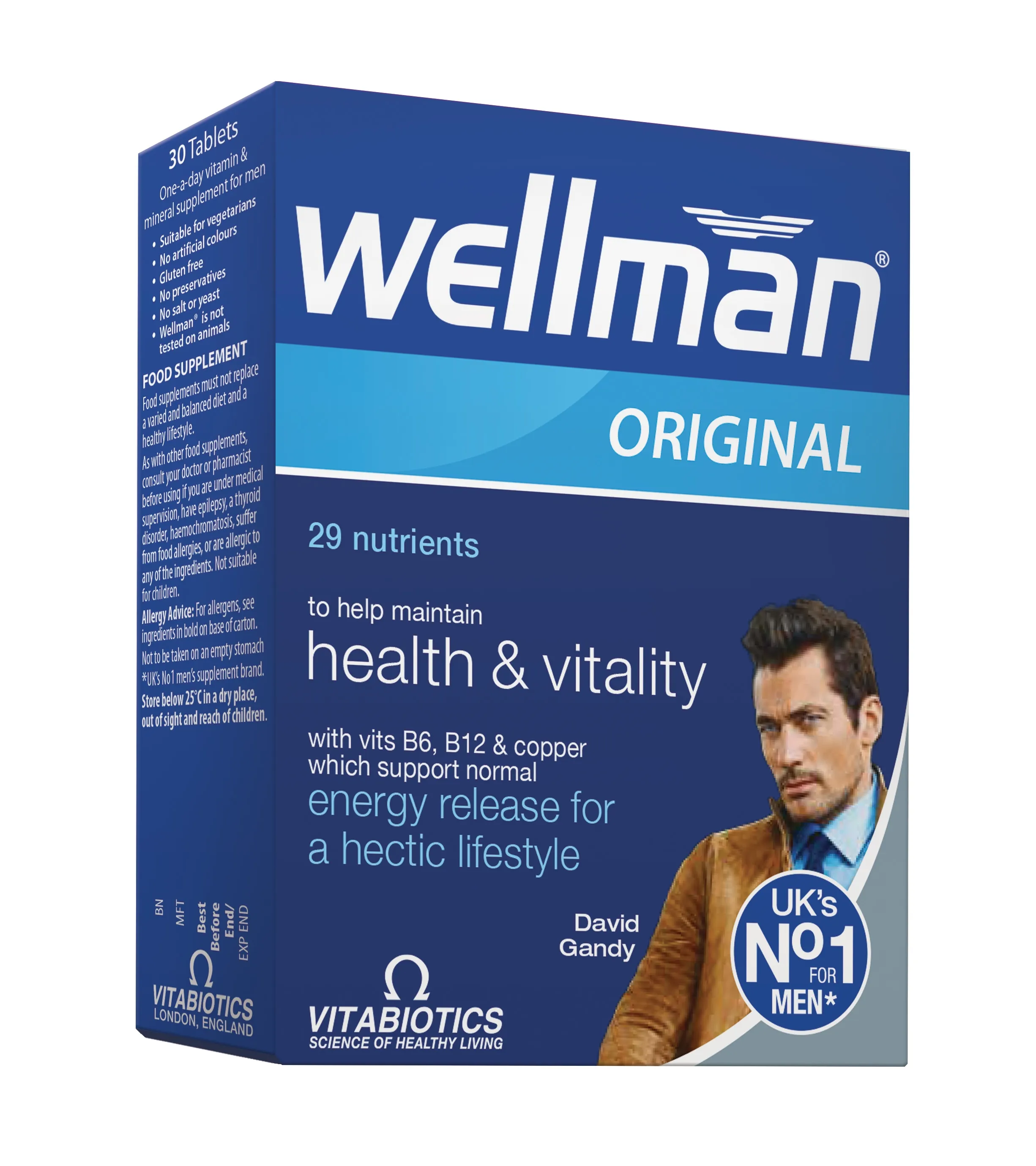 WELLMAN ORIGINAL, 30 tablečių -  