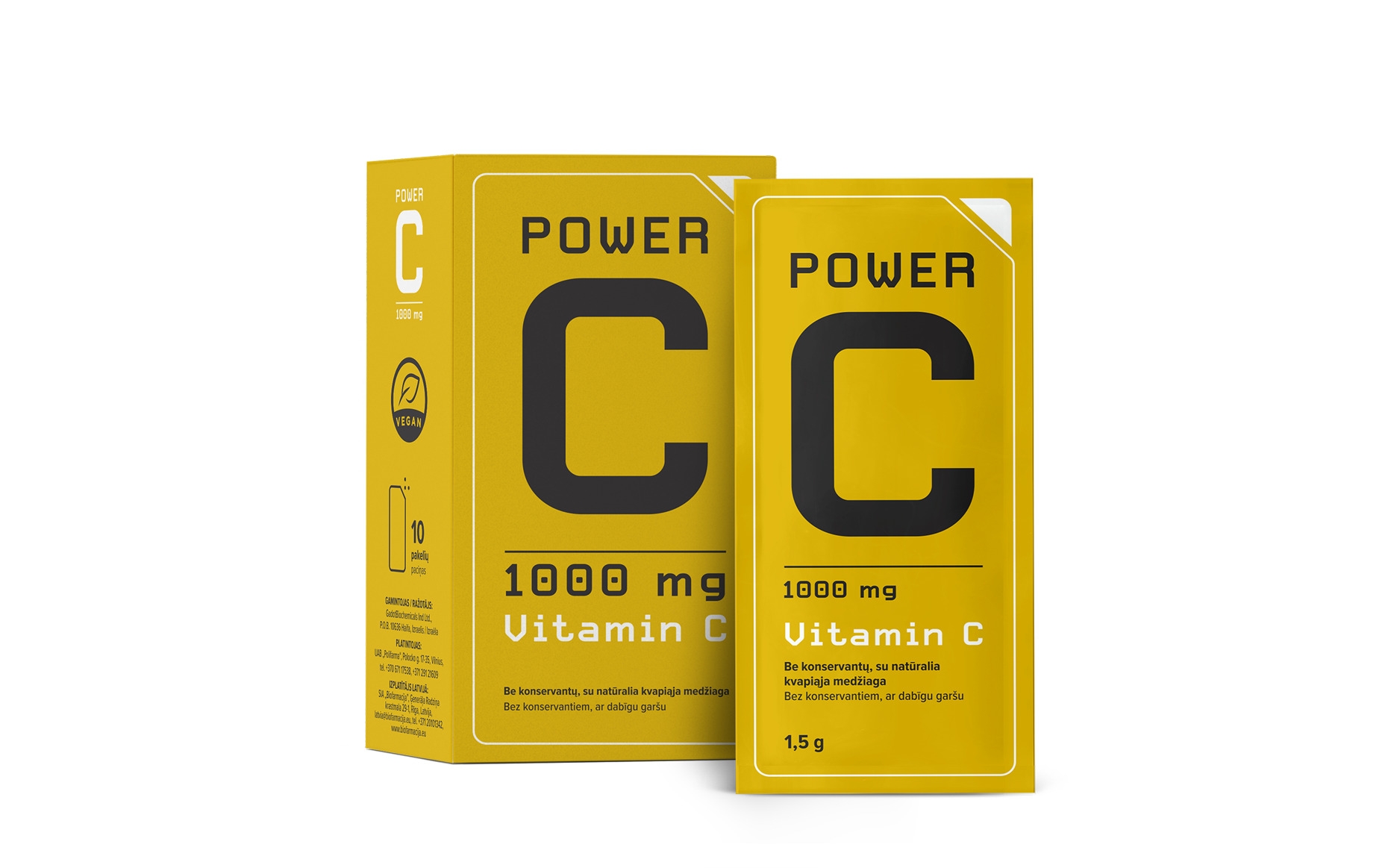 Power C milteliai 1000mg, N10 -  