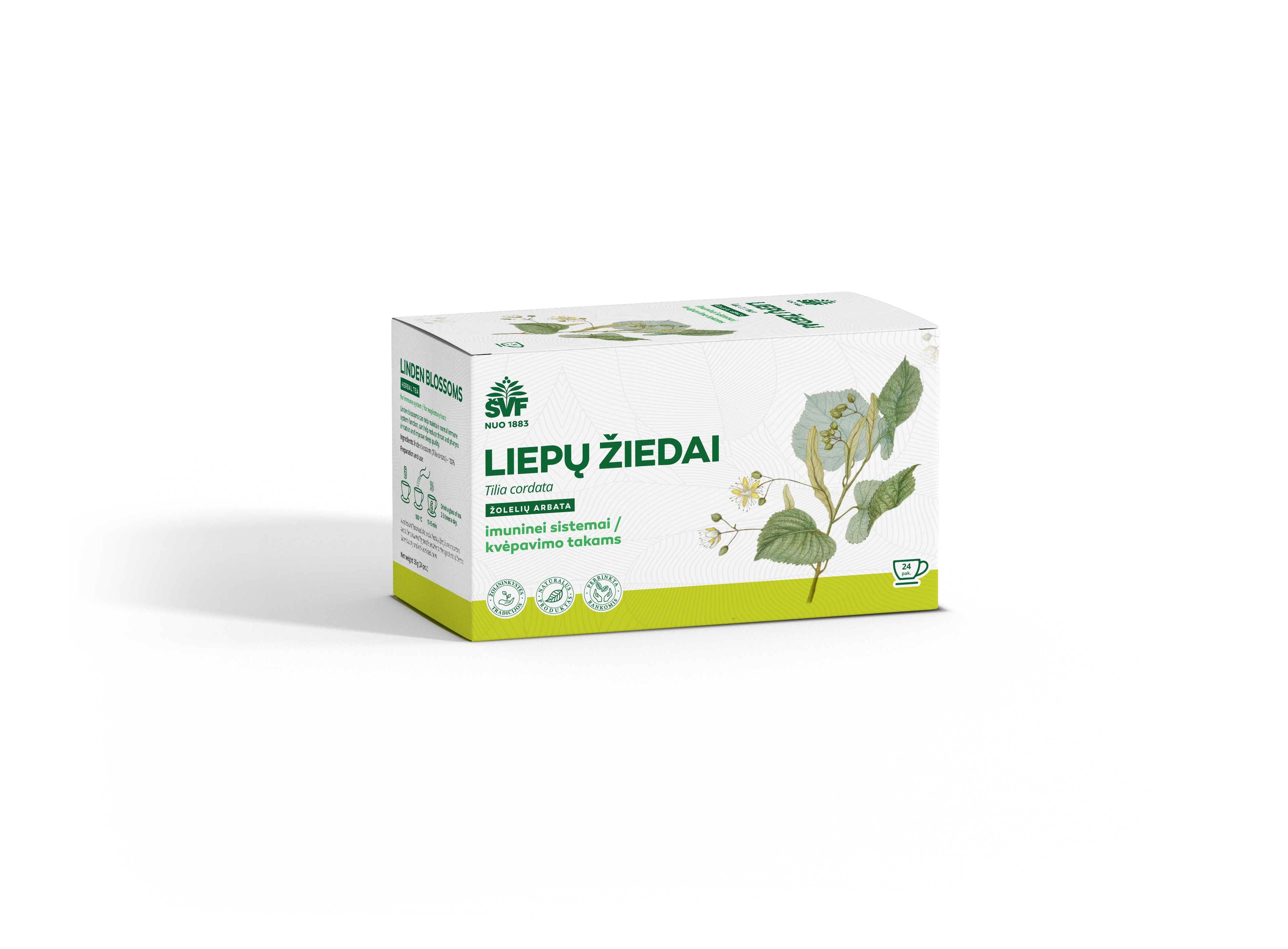 ŠVF žolelių arbata LIEPŲ ŽIEDAI, 1.5g x N24 -  