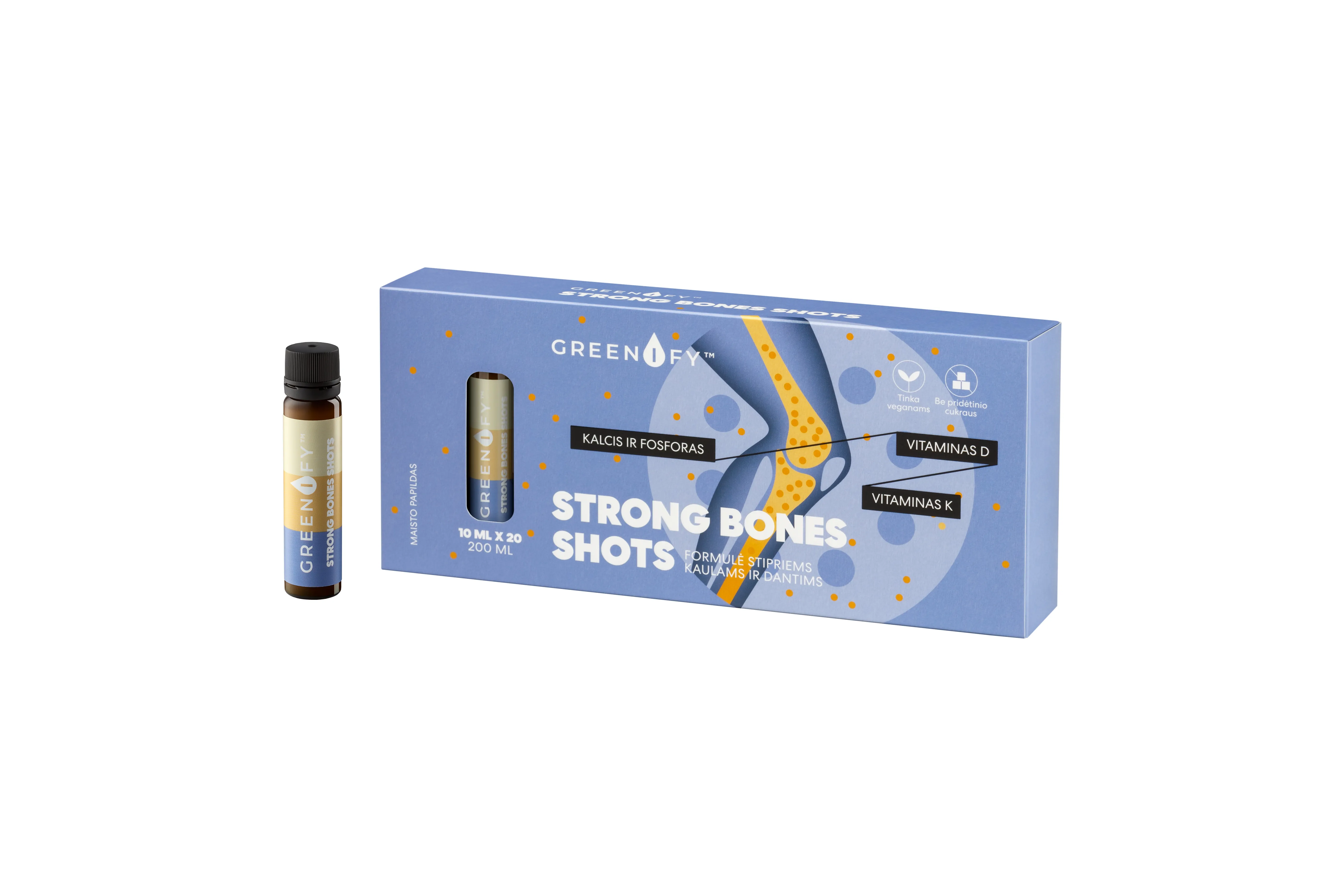GREENIFY Strong Bones Shots, N20 x 10ml -  