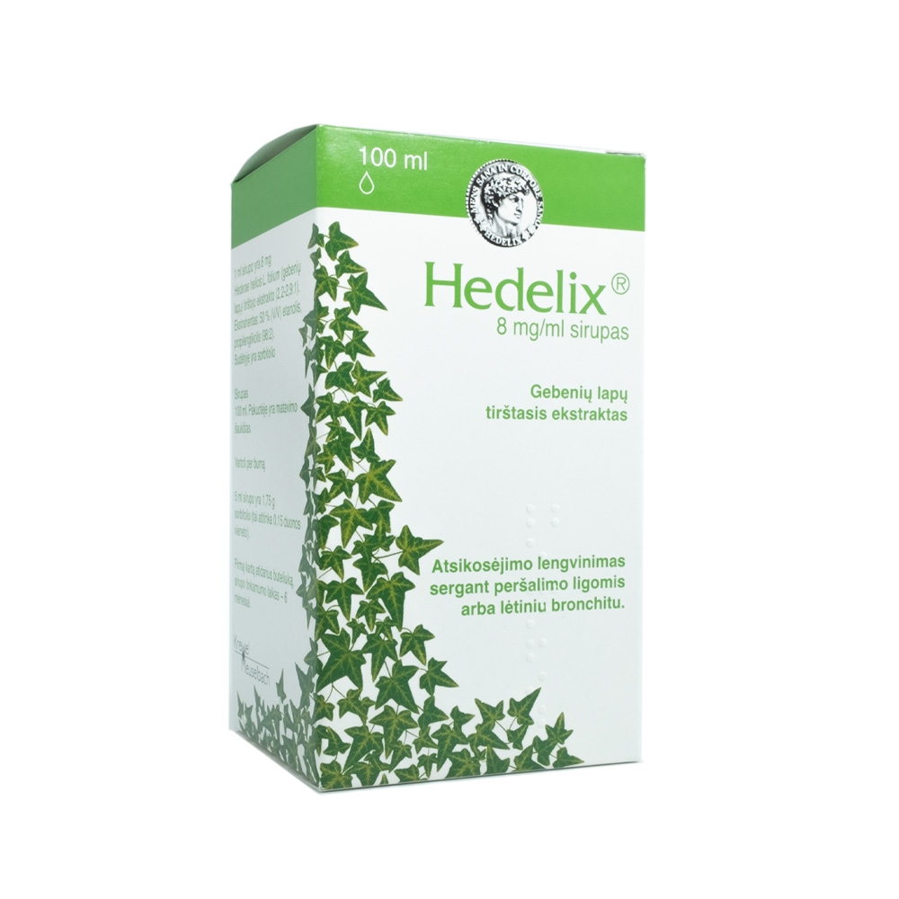 Hedelix 8mg/ml sirupas 100ml -  