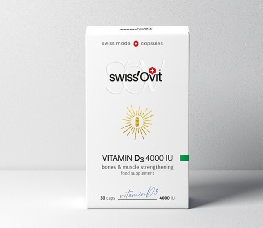 SwissOvit Vitaminas D3 4000IU kapsulės N30 -  