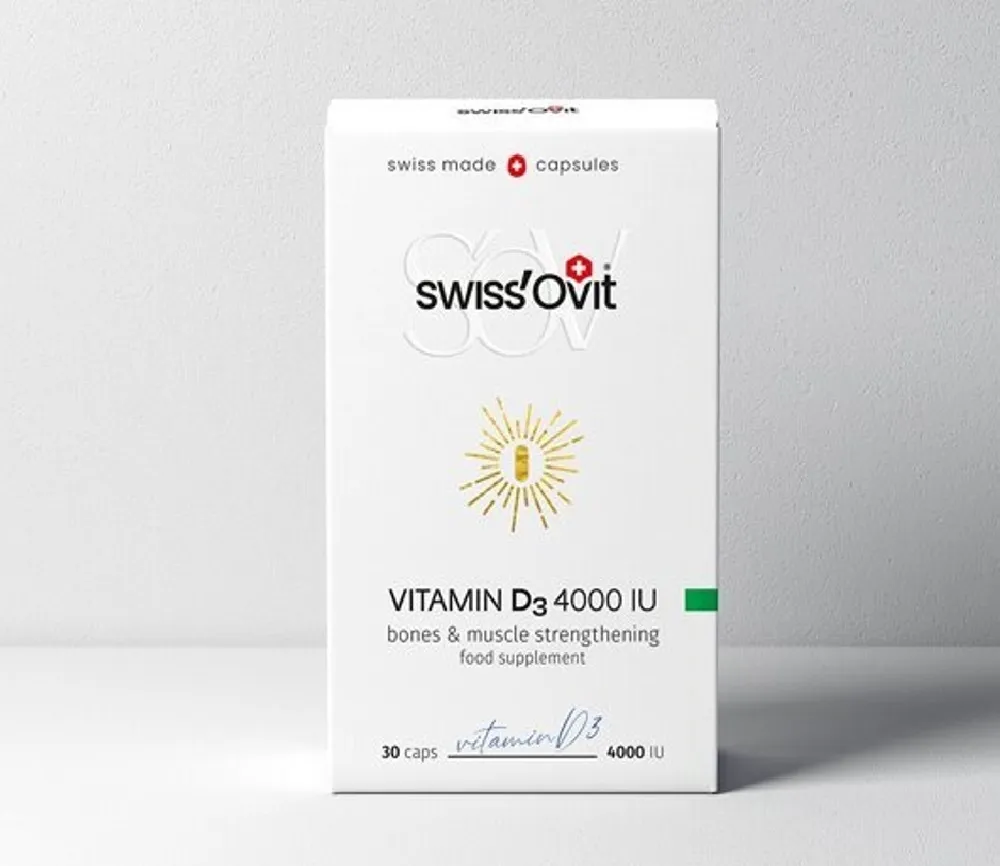 SwissOvit Vitaminas D3 4000IU kapsulės N30 -  