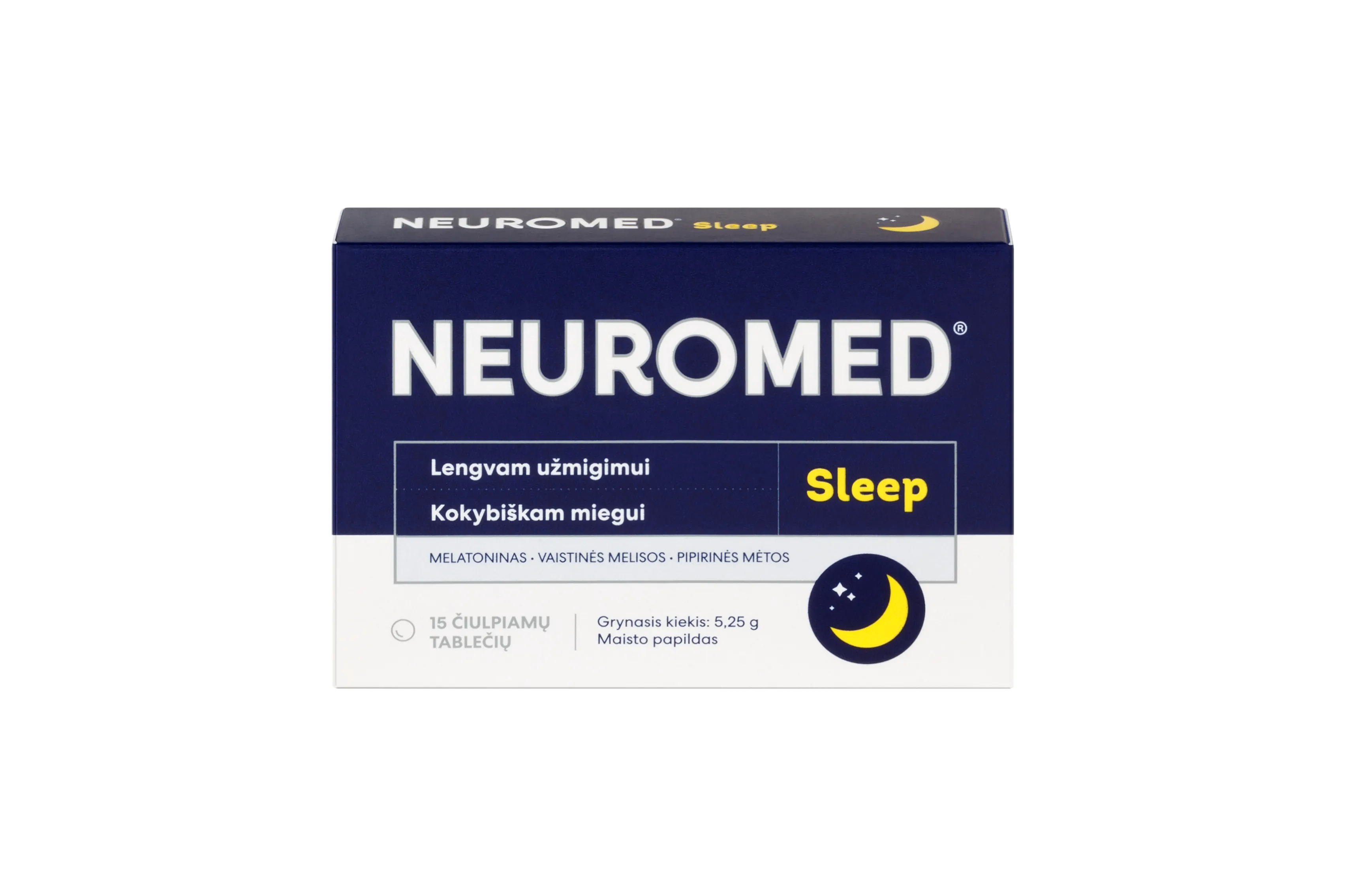 NEUROMED čiulpiamosios tabletės SLEEP, N15 -  