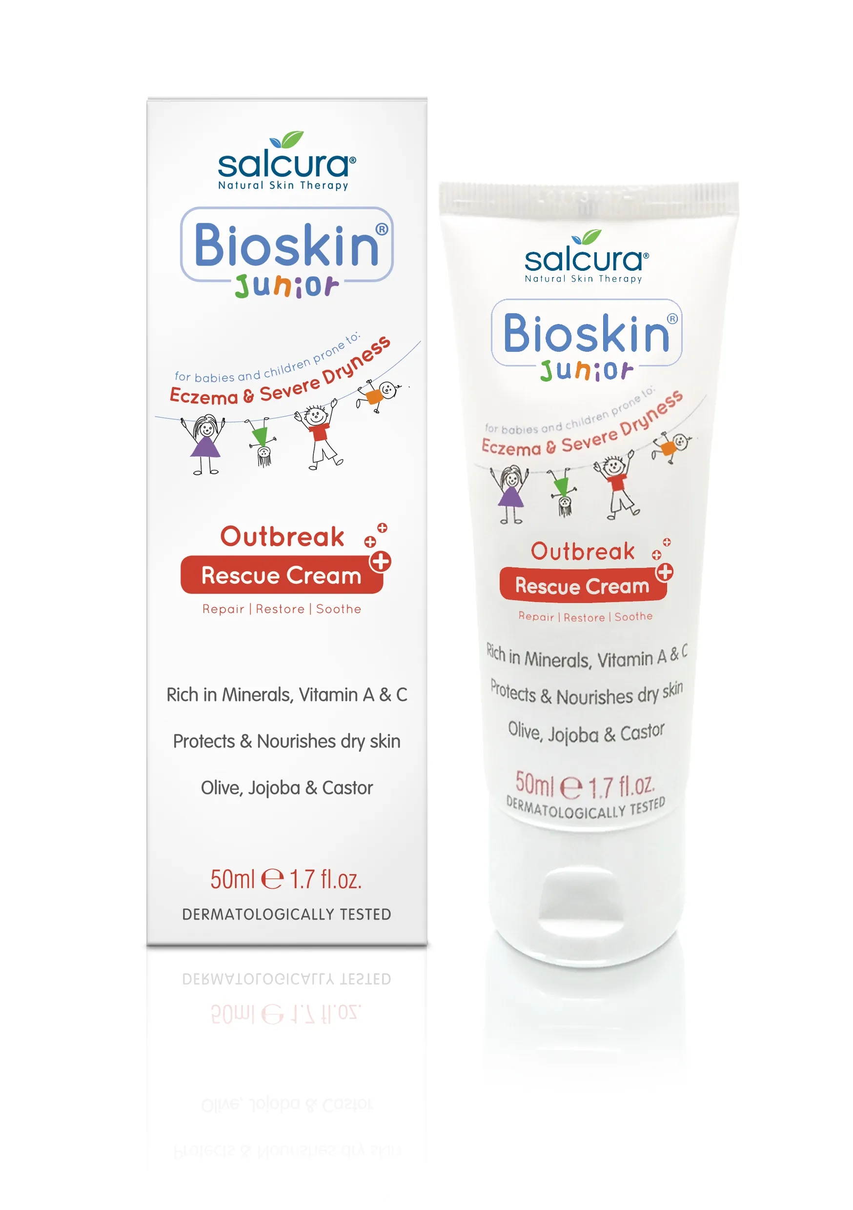 SALCURA atstatomasis kremas probleminei odai JUNIOR OUTBREAK, 50ml -  