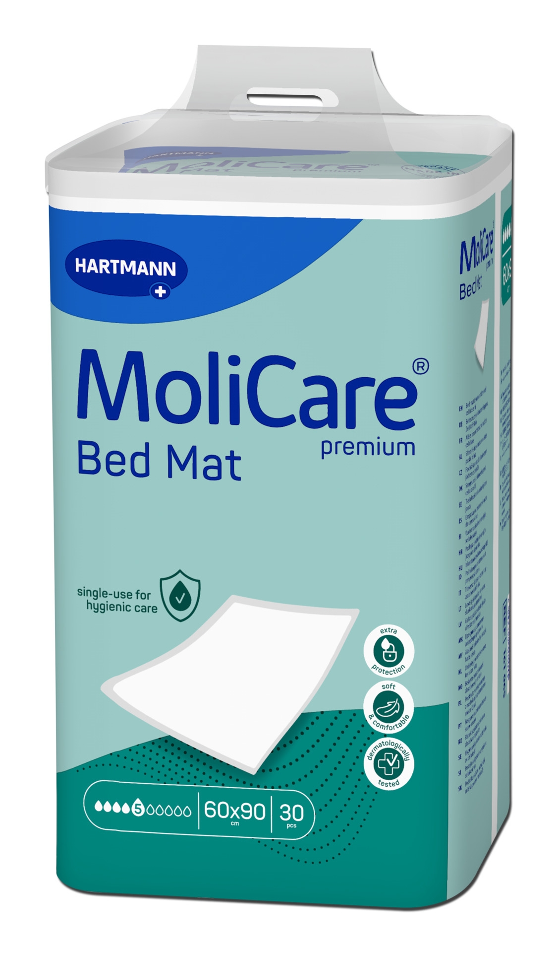 MOLICARE PREMIUM Bed Mat 5 lašai 60x90cm, 30 vnt. -  