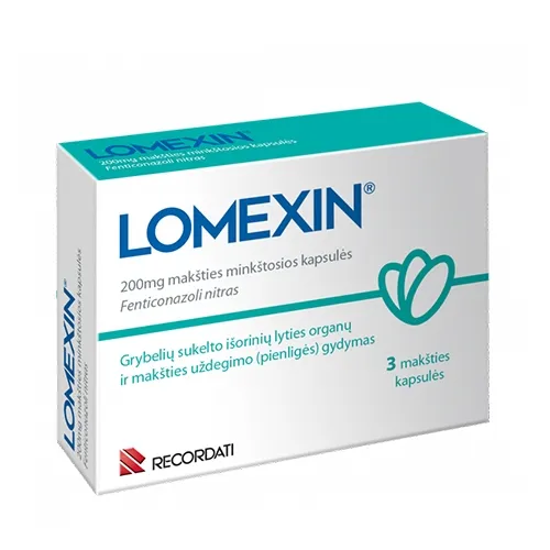 Lomexin 200mg makšties minkštosios kapsulės N3 -  