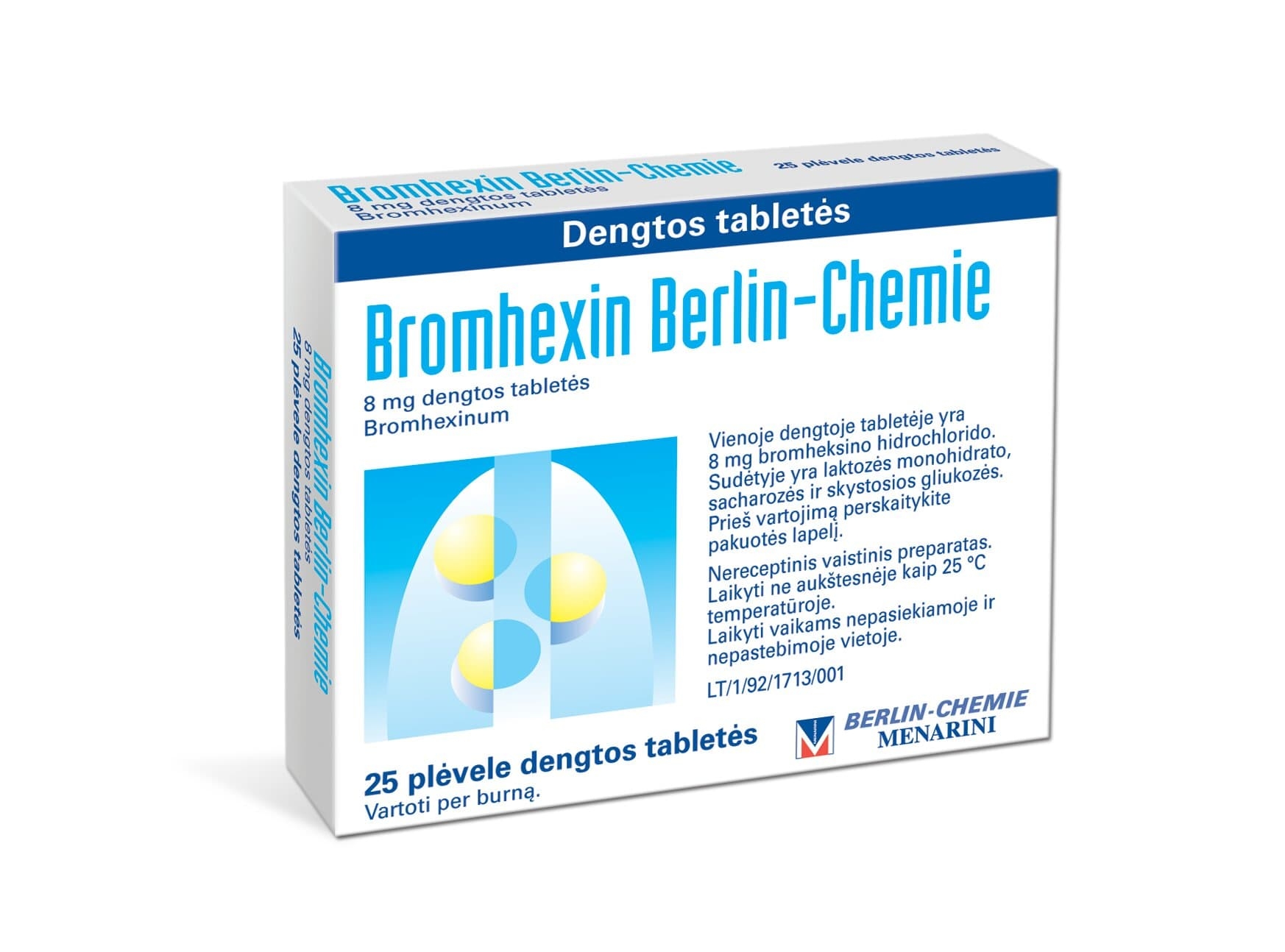 Bromhexin Berlin-chemie 8mg tab. N25 -  