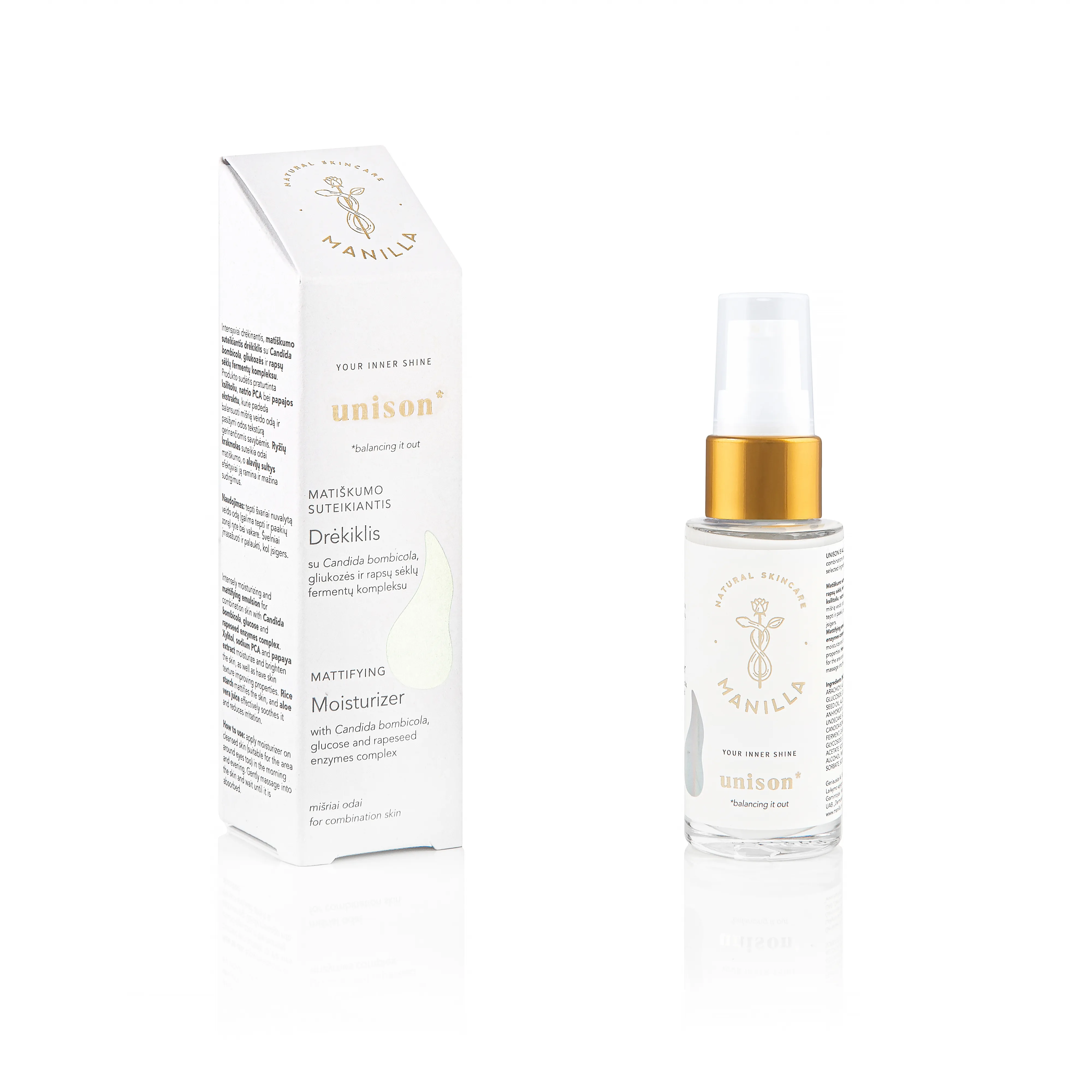 MANILLA matiškumo suteikiantis drėkiklis UNISON, 30ml -  