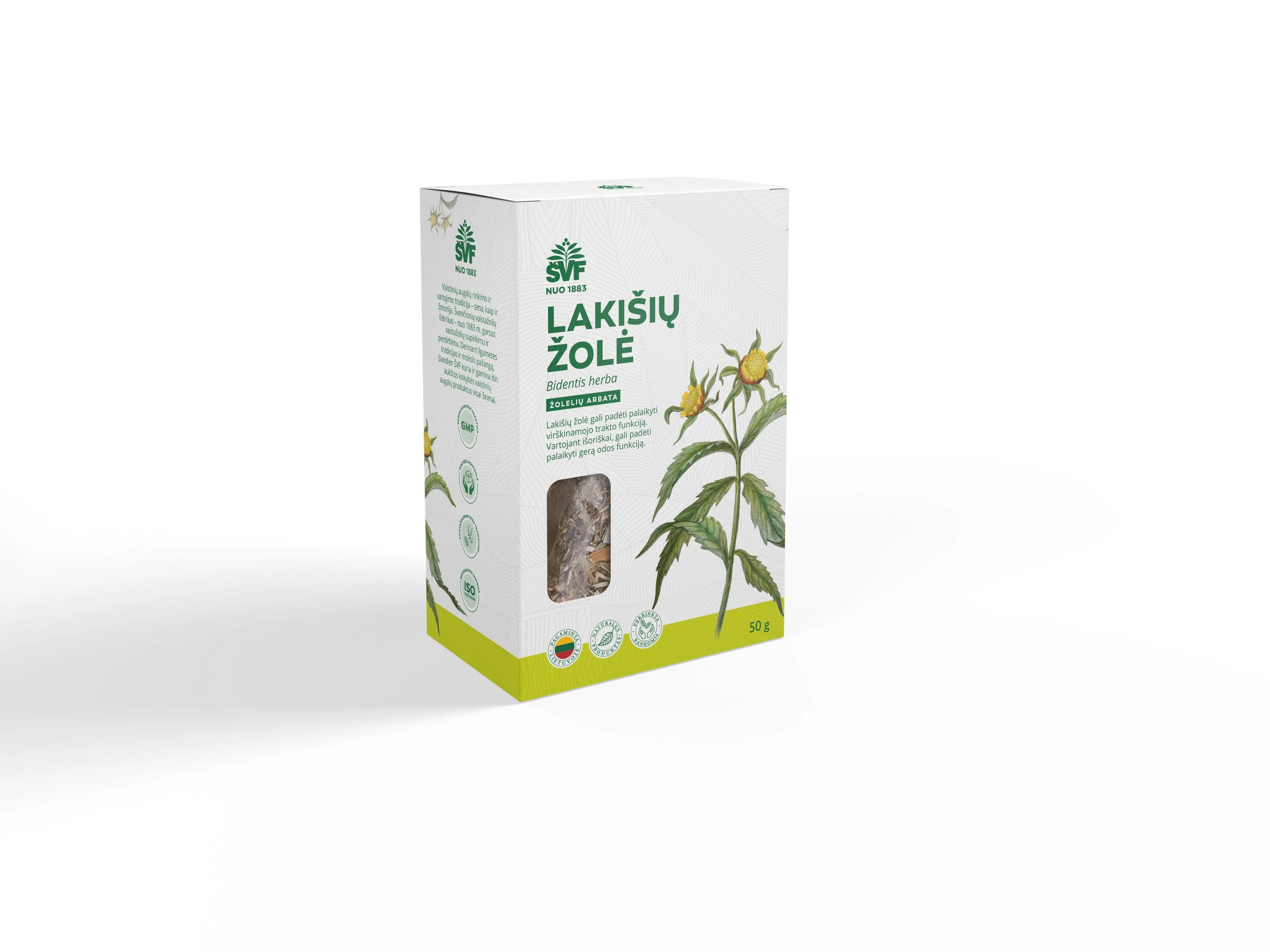 ŠVF žolelių arbata LAKIŠIŲ ŽOLĖ, 50g -  