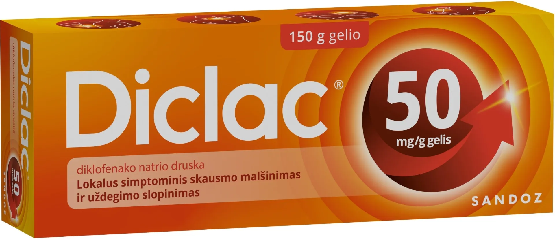 Diclac 5% gelis 150g -  2