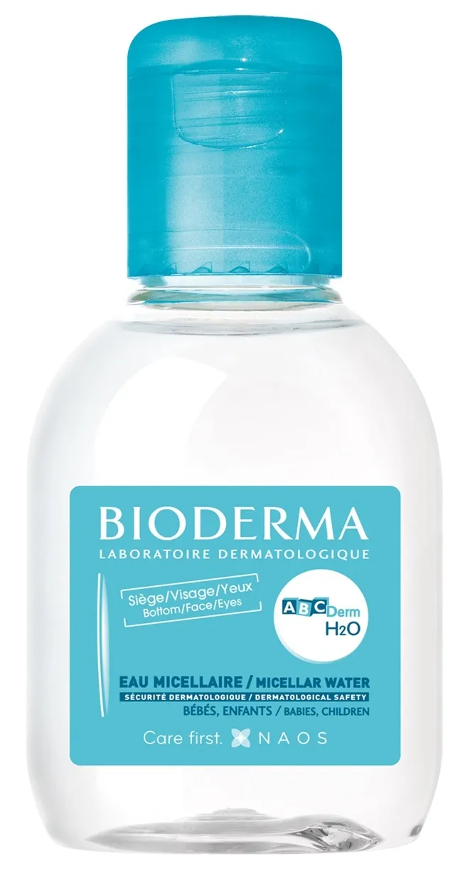 BIODERMA ypač švelnus valomasis vanduo ABCDERM H2O, 100ml -  